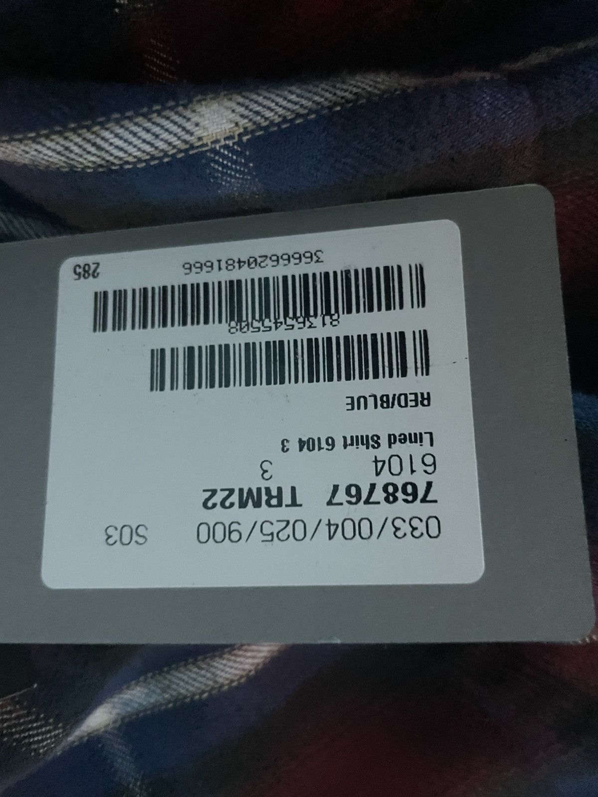 Balenciaga (Brand New) BALENCIAGA Lined Check Jacket – Red & Blue Size US L / EU 52-54 / 3 - 8 Thumbnail