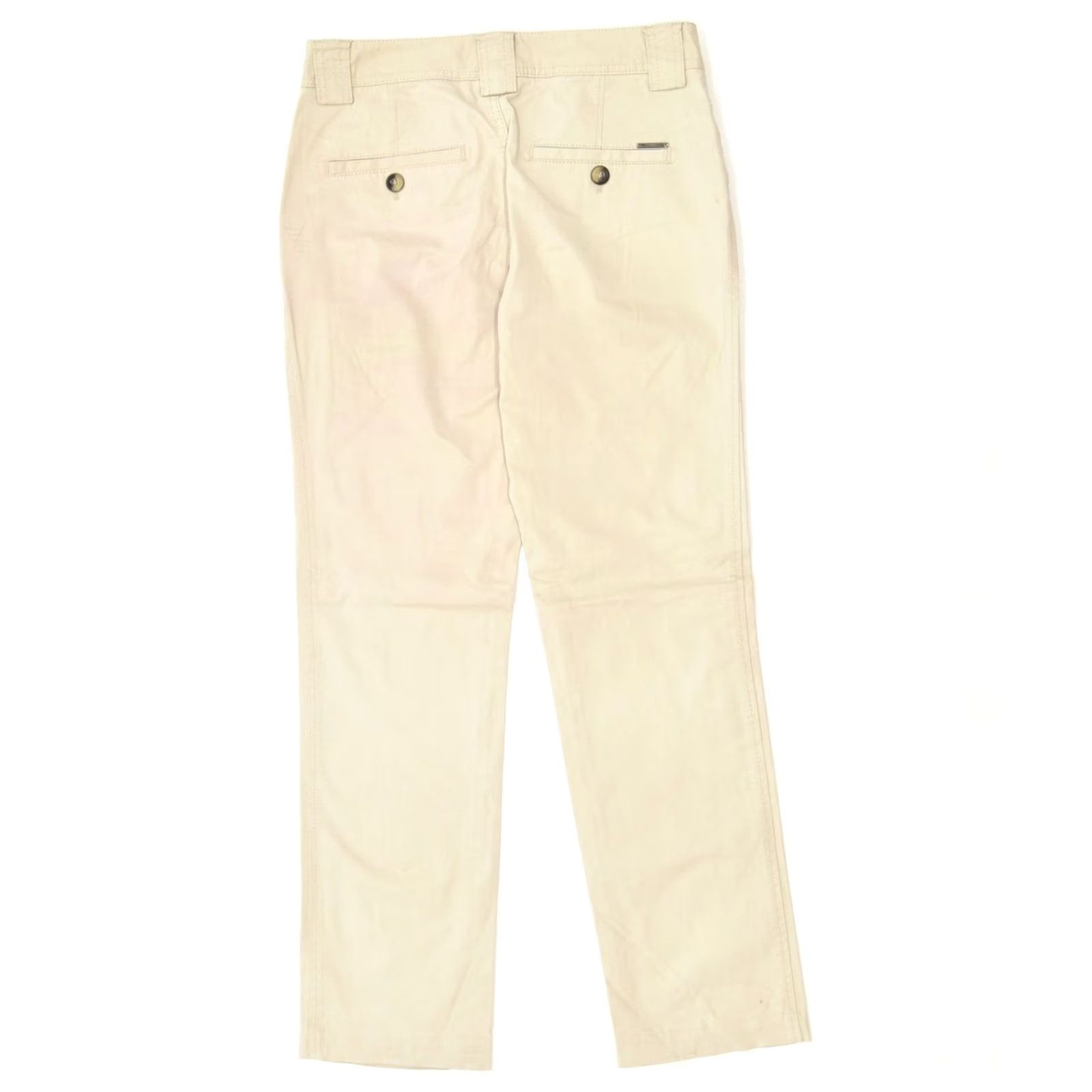 Massimo Dutti MASSIMO DUTTI Womens Chino Trousers Beige Cotton Slim Fit W28 Medium Size 28" / US 6 / IT 42 - 2 Thumbnail