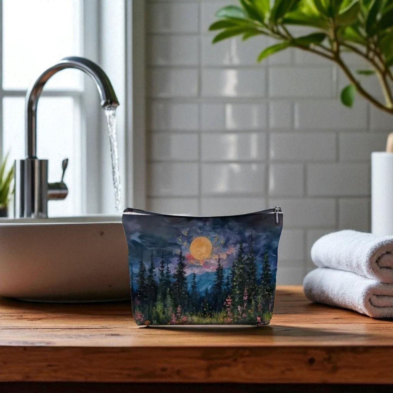 Other Forest Cosmetic Bag Nature Scene Makeup Pouch Size ONE SIZE - 10 Thumbnail