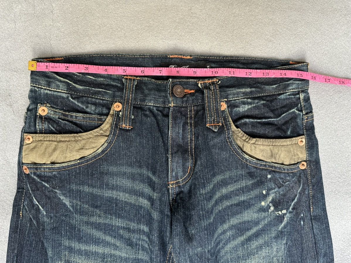 Japanese Brand FLARE Root Three Design Denim Size US 30 / EU 46 - 3 Thumbnail