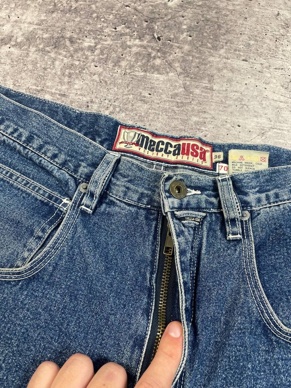 Mecca Vintage Mecca USA Baggy Carpenter Denim Shorts Y2K Size US 36 / EU 52 - 6 Thumbnail