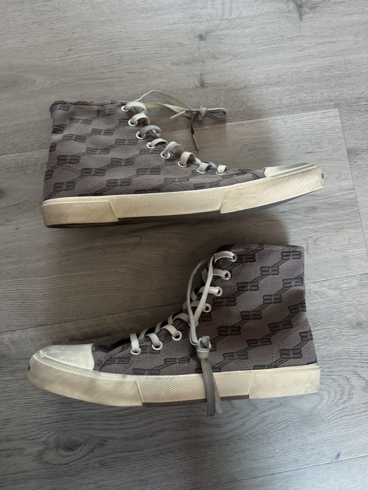 Balenciaga Balenciaga Paris High Top Sneaker Size US 12 / EU 45 - 3 Thumbnail