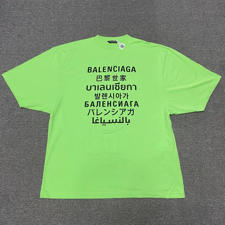 Balenciaga Balenciaga Multi-language Seven Nations Short Sleeve Size US S / EU 44-46 / 1 - 1 Thumbnail