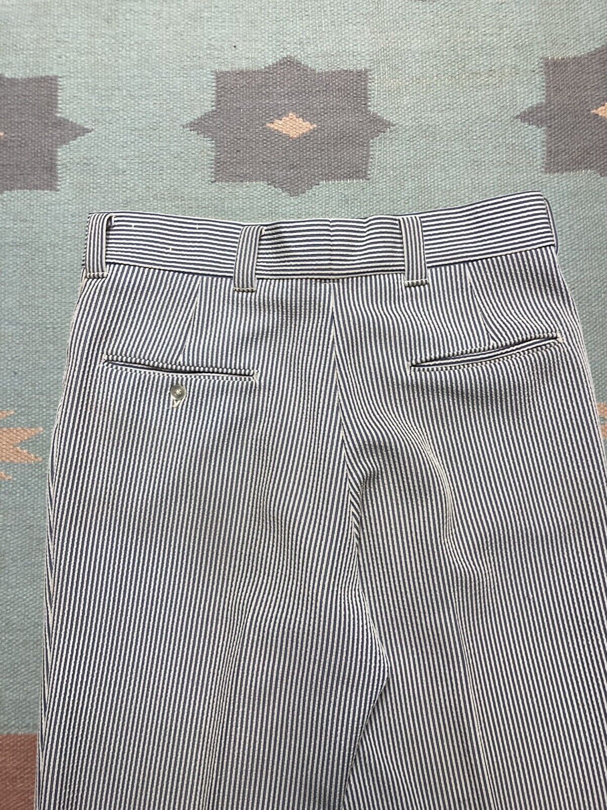 Levi's × Vintage Levis panatela pants bell bottom pinstripe seersucker 31x32 Size US 31 - 9 Thumbnail