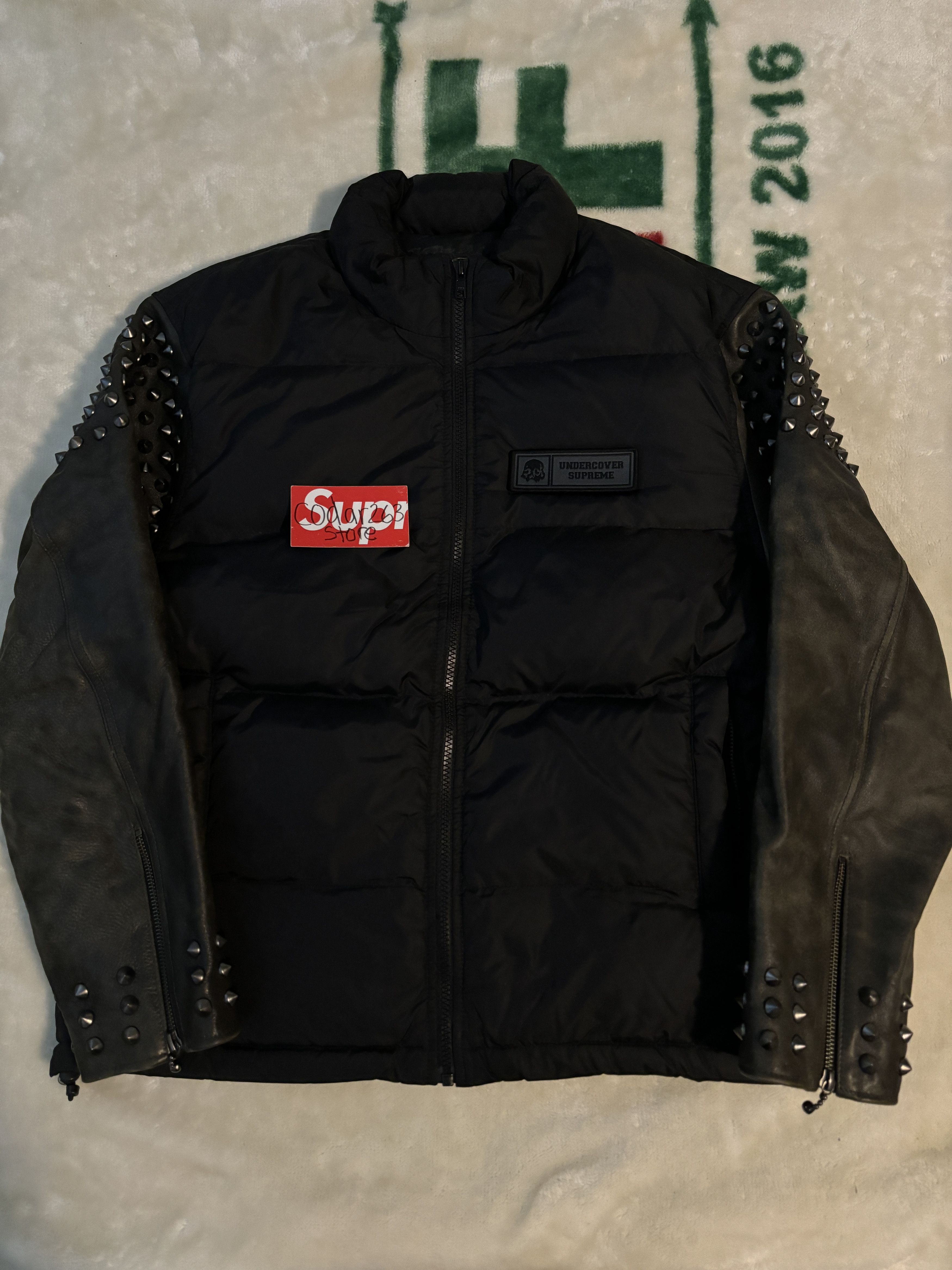 B.B. Simon × Supreme Supreme B.B Simon studded puffer jacket