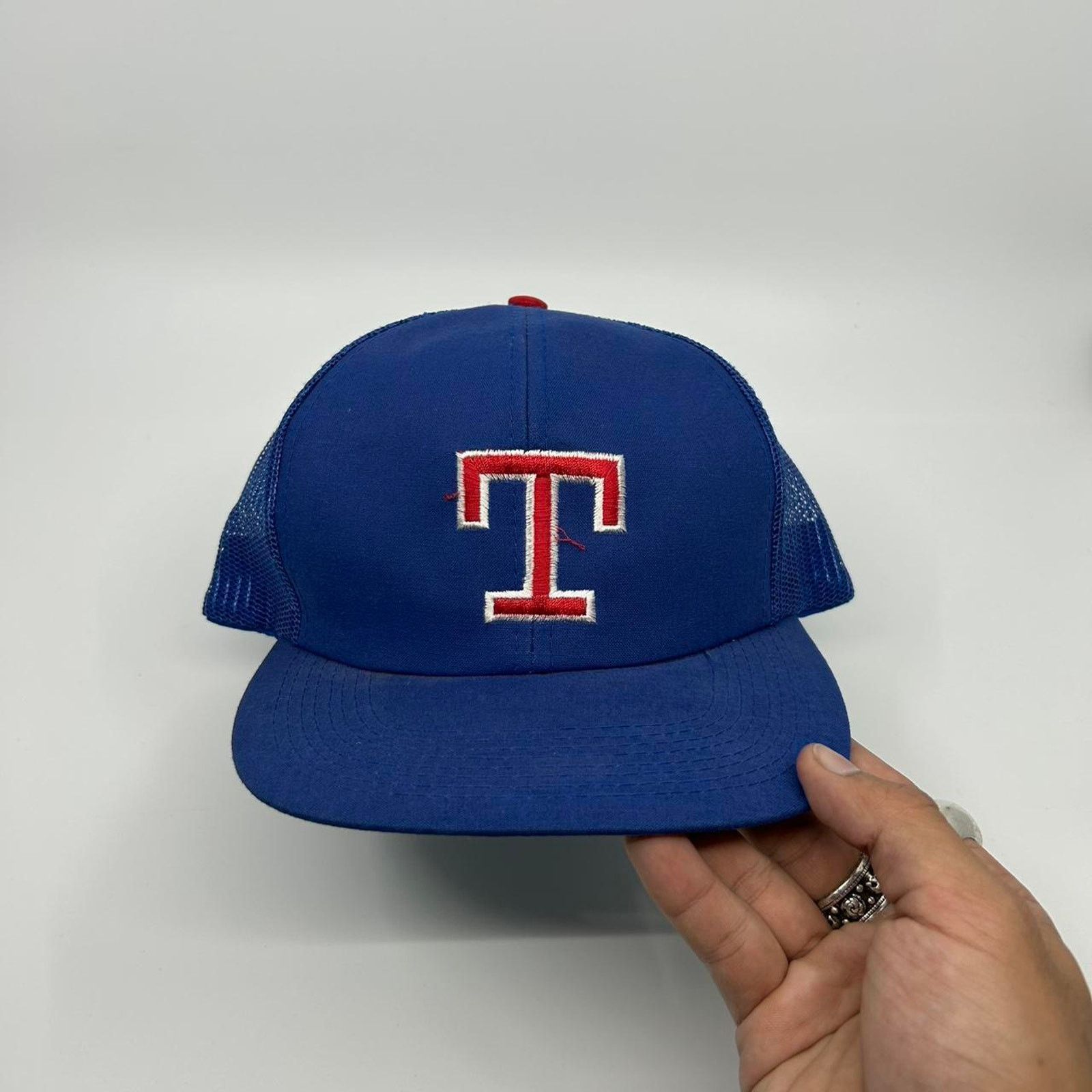 MLB VTG Blue and red Texas Rangers snapback hat Size ONE SIZE - 2 Thumbnail
