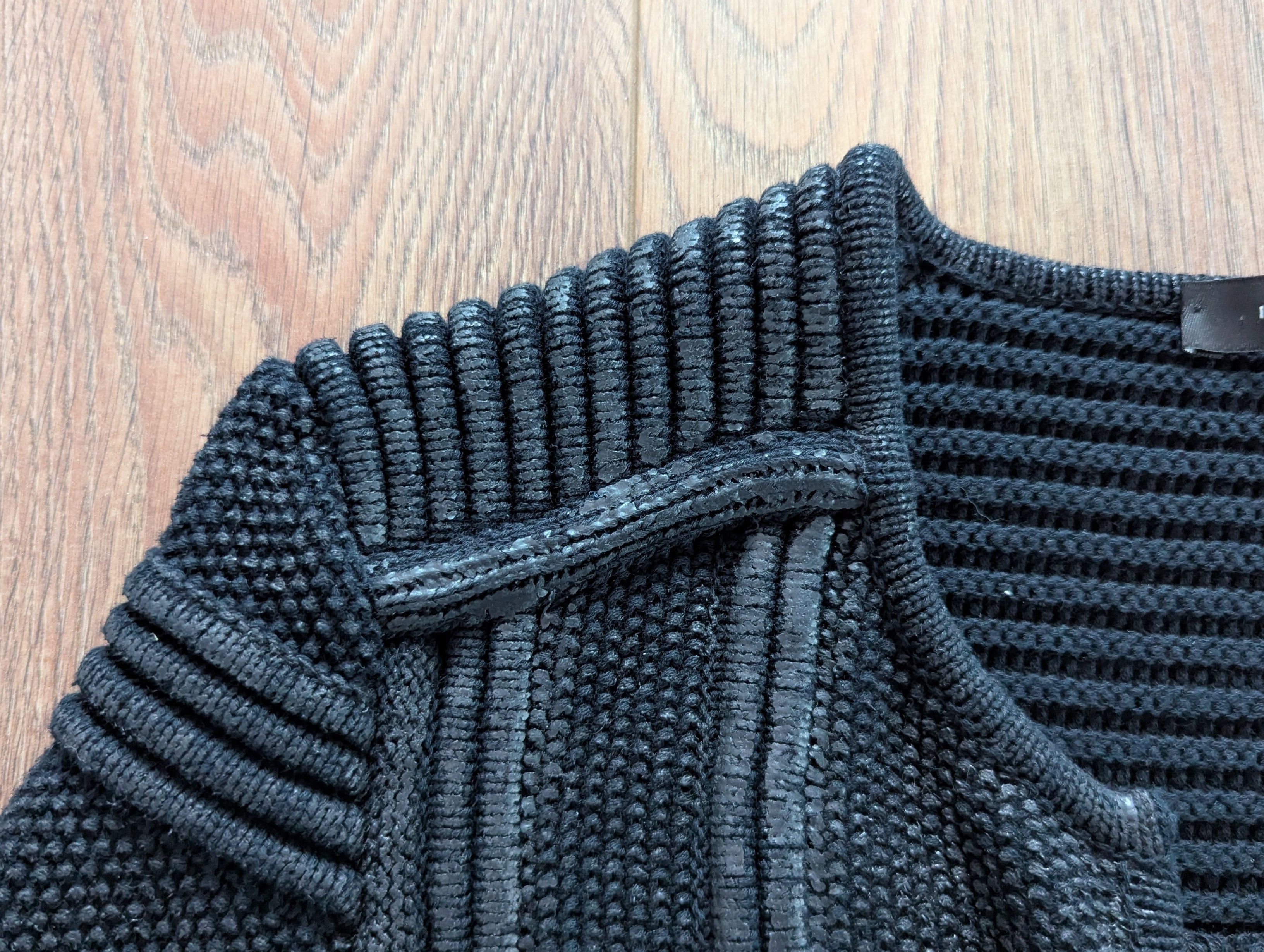 Isabel Marant ISABEL MARANT Black Textured Coated Cotton Knit Cardigan Size M / US 6-8 / IT 42-44 - 22 Thumbnail