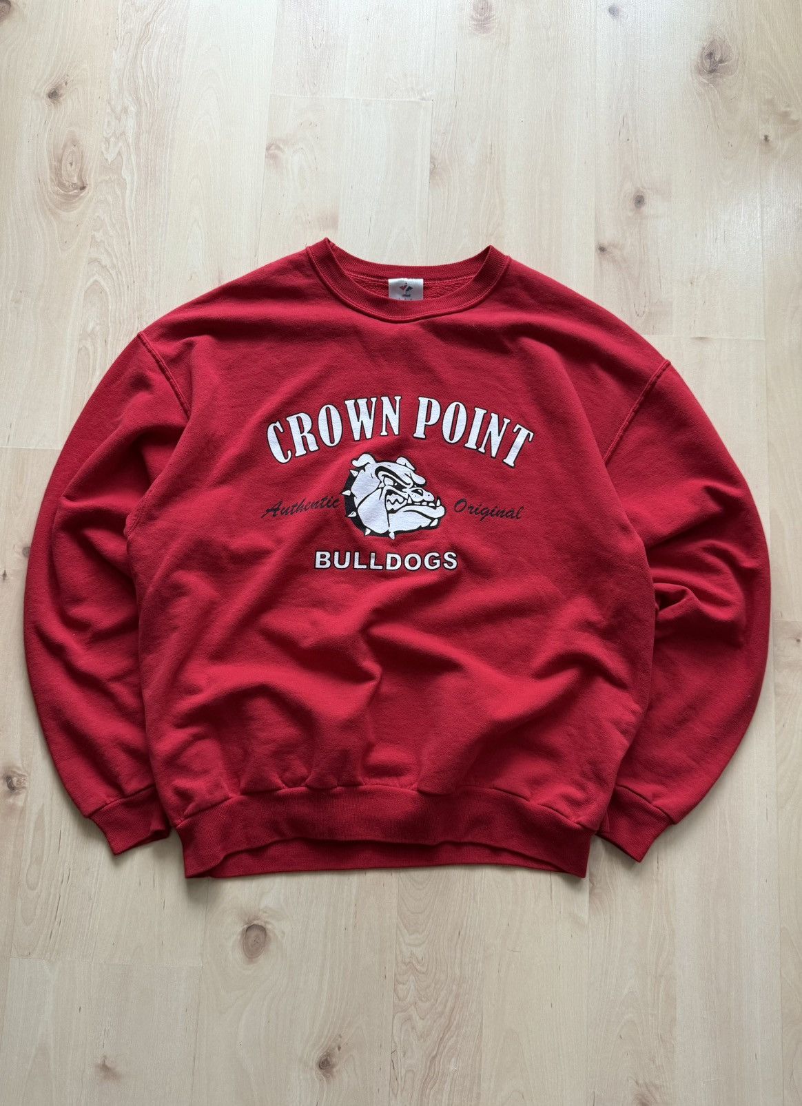 Jerzees Jerzees vintage crown point bulldogs nfl boxy sweatshirt Size US L / EU 52-54 / 3 - 1 Thumbnail