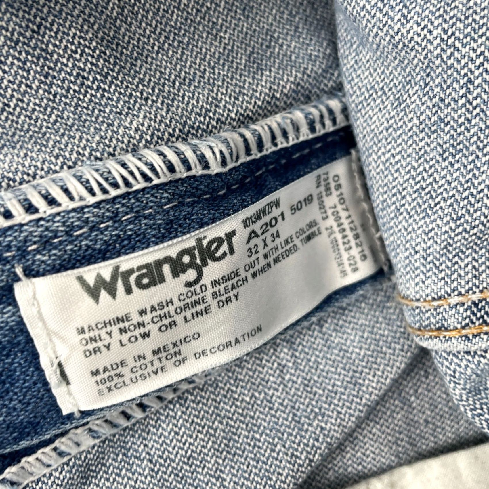 Wrangler Wrangler Jeans Mens 36x33 Blue Cowboy Straight Leg Denim Cotton Western Work Shirt? Size US 36 / EU 52 - 3 Thumbnail