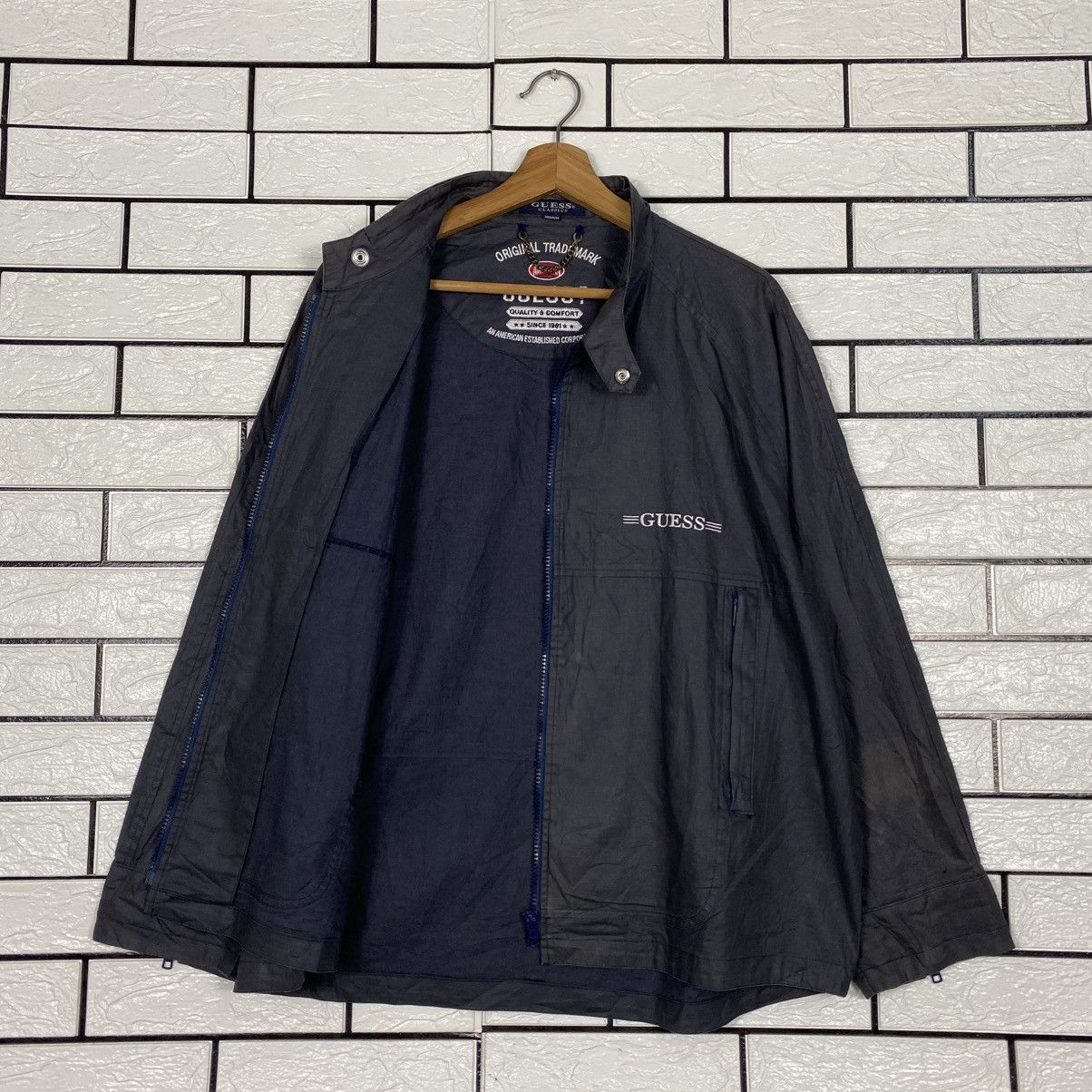 Guess Vintage Zipper Jacket Guess Classic Full Print Size US M / EU 48-50 / 2 - 12 Thumbnail