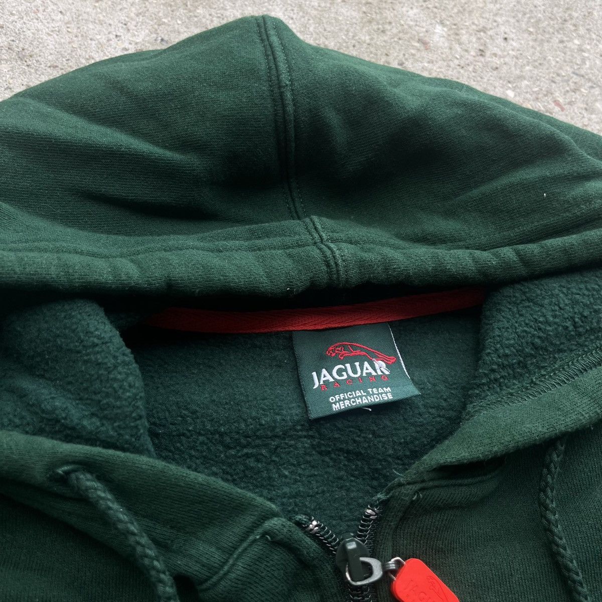 Formula 1 × Vintage Vintage Jaguar Racing Formual 1 Sweatshirt zip bottle green Size US M / EU 48-50 / 2 - 3 Thumbnail