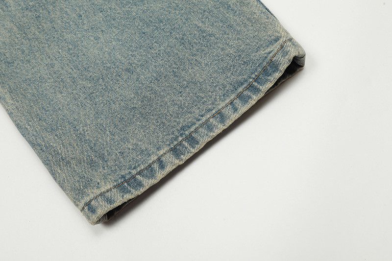 Vintage American retro classic washed ripped jeans Size US 32 / EU 48 - 6 Thumbnail