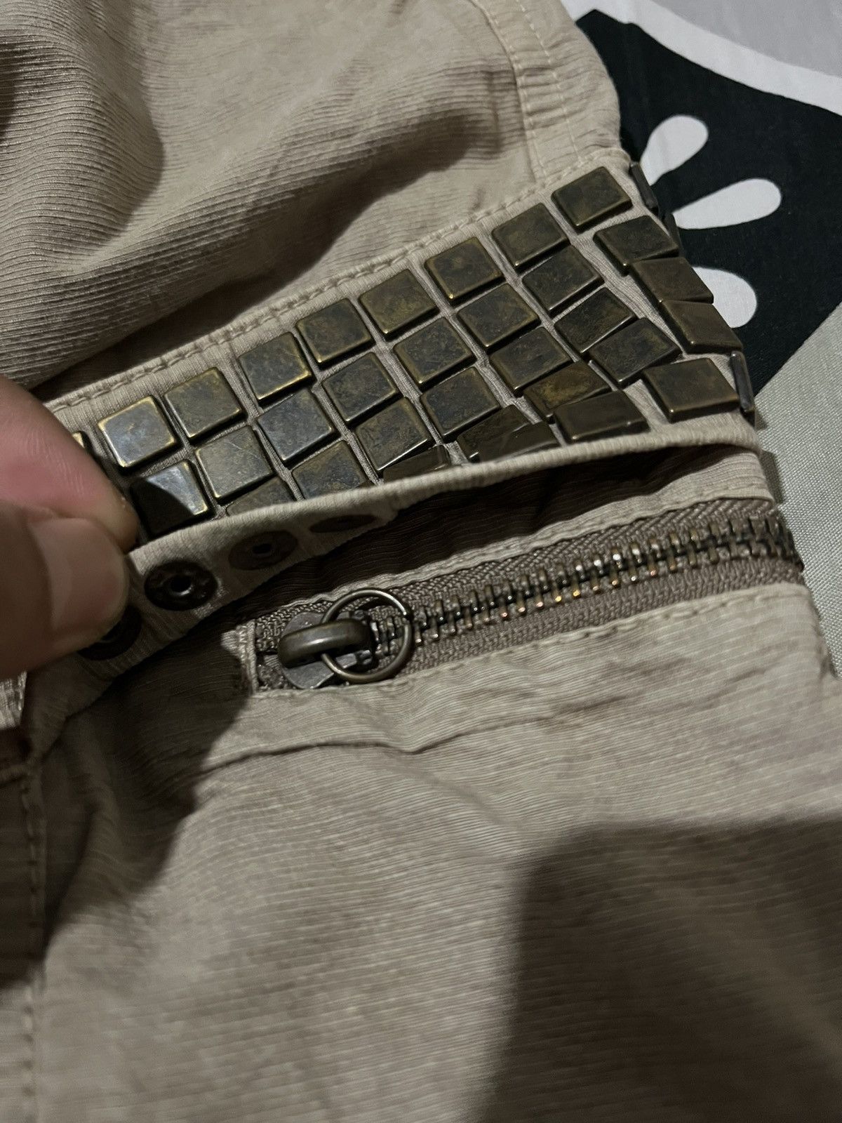 Japanese Brand Halb Kiminori Morishita Cargo Flare Canvas Pants Size US 31 - 7 Thumbnail