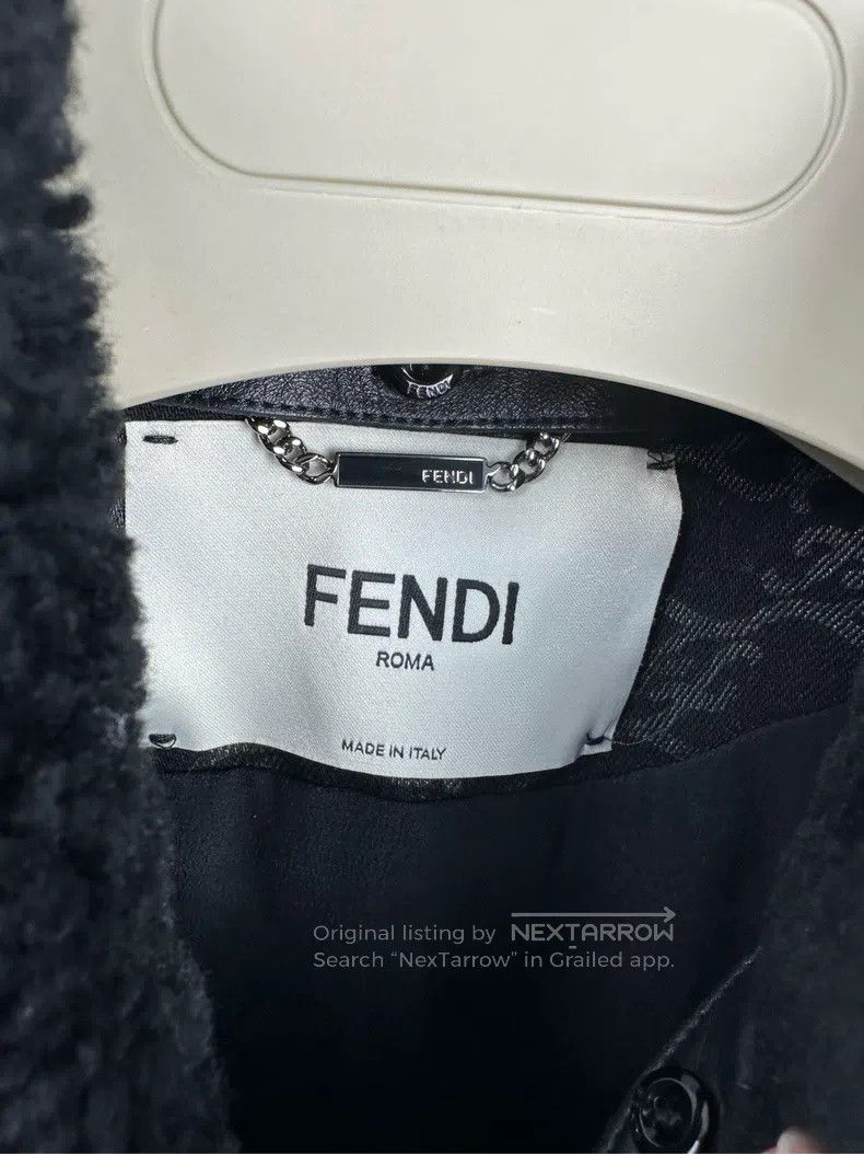 Fendi Fendi Black Double F Monogram Logo Letter Pattern Short Ja Size XS / US 0-2 / IT 36-38 - 3 Thumbnail