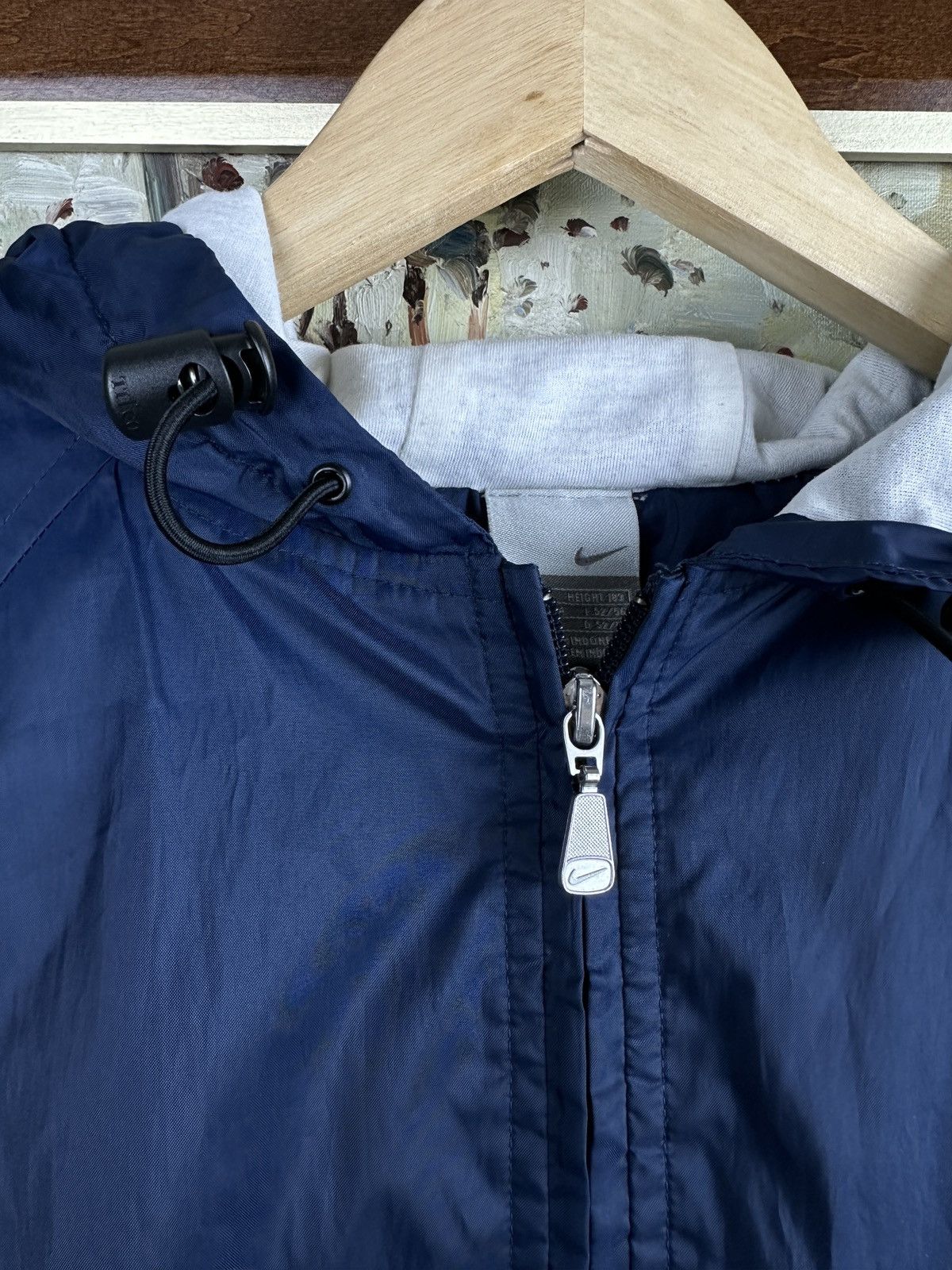 Nike × Vintage Vintage Nike 2000s silver tag navy track vest jacket Size US L / EU 52-54 / 3 - 4 Thumbnail