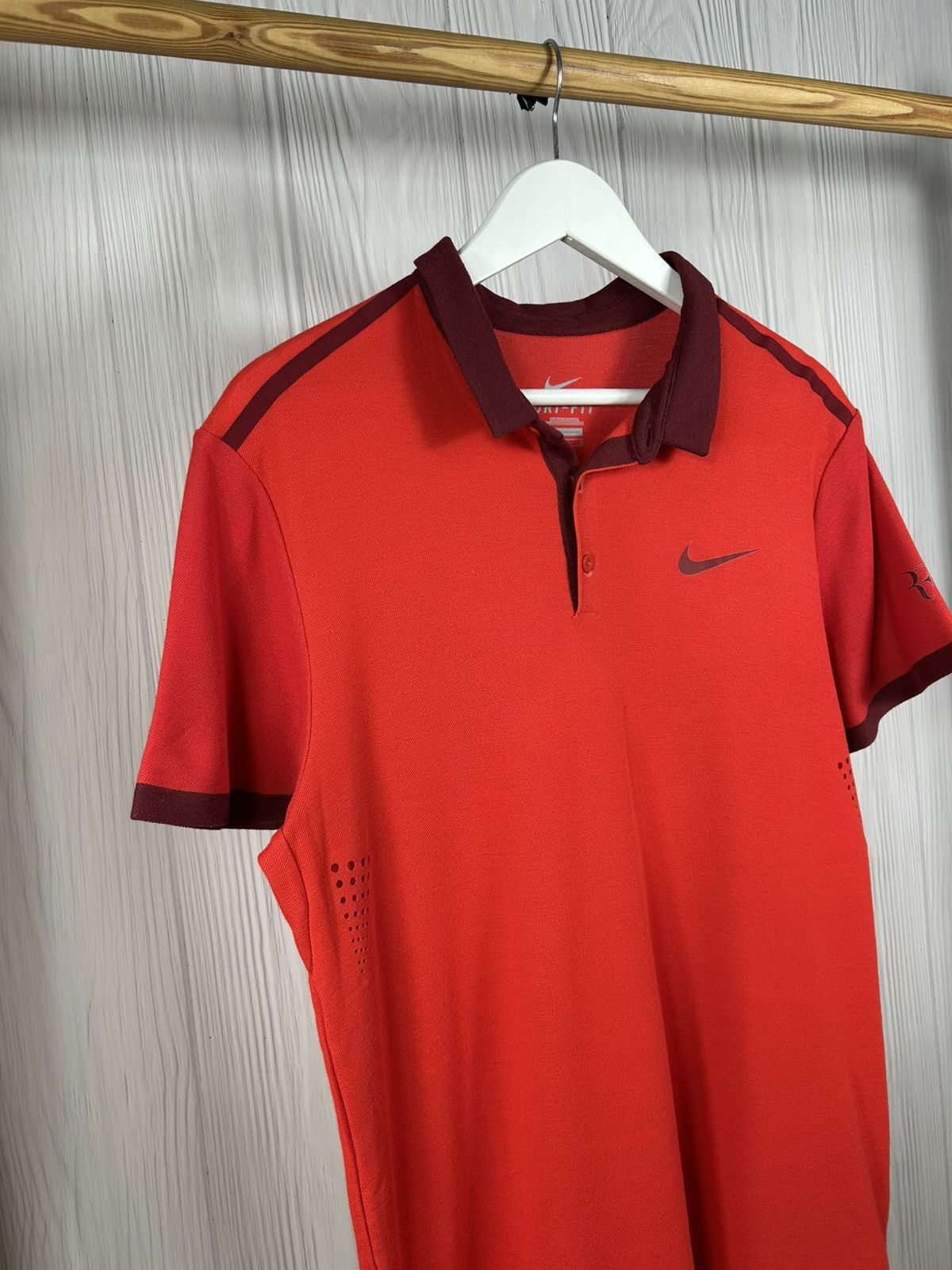 Nike Nike Roger Federer RF2014 Shanghai Basel ATP Finals Polo L Size US L / EU 52-54 / 3 - 4 Thumbnail
