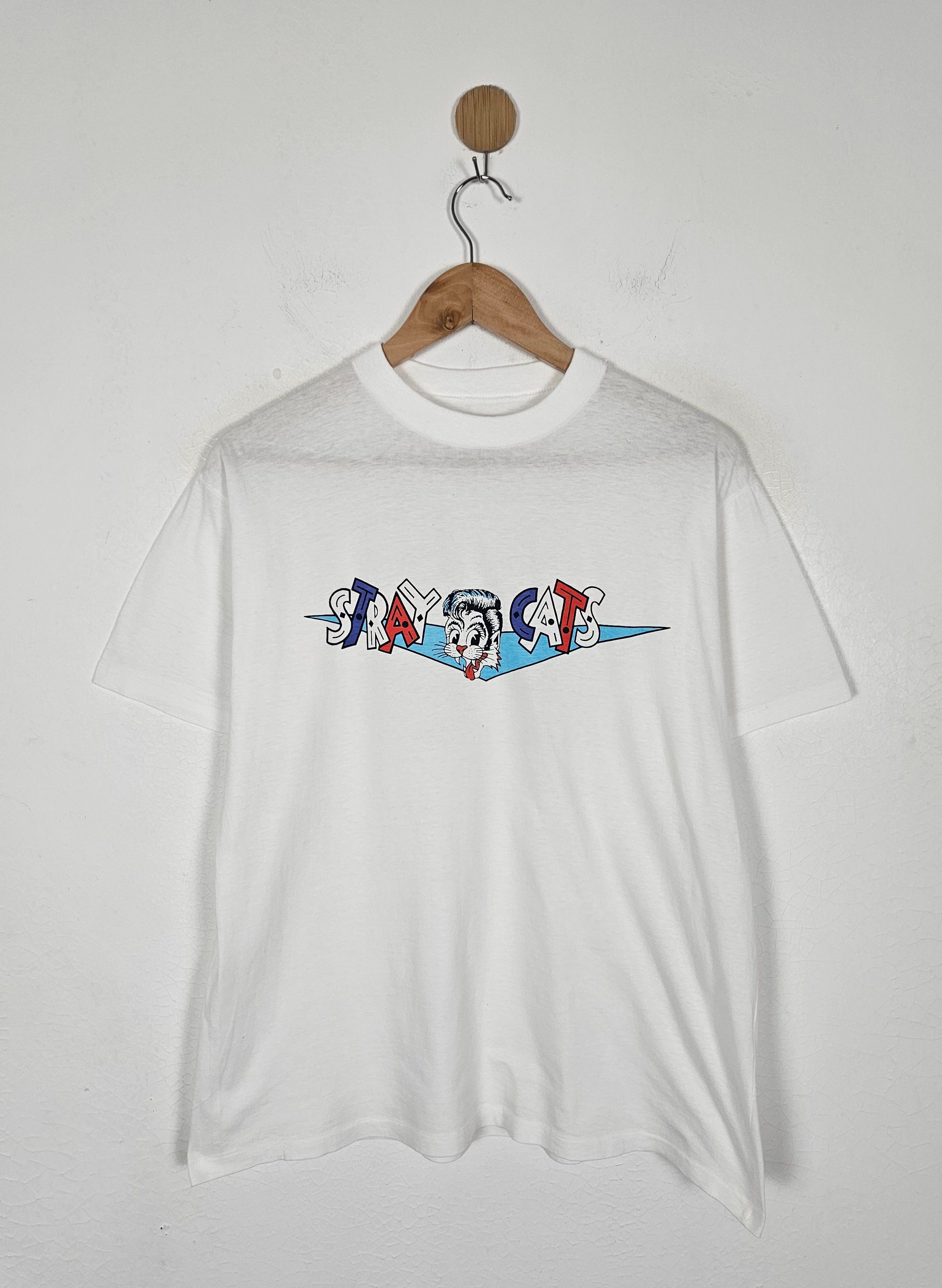Band Tees Vintage Stray Cats Band Punk Tee shirt Size US L / EU 52-54 / 3 - 1 Thumbnail
