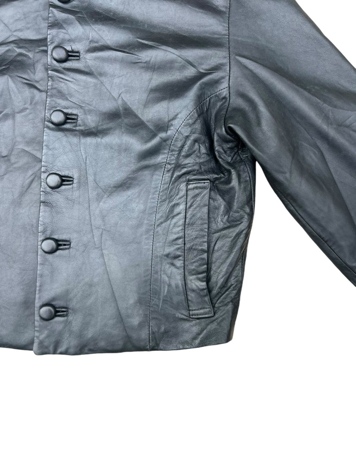 Hai Sporting Gear × Issey Miyake Vintage Hai Sporting Patina Sheepskin Leather Jacket Crop Size US M / EU 48-50 / 2 - 10 Thumbnail