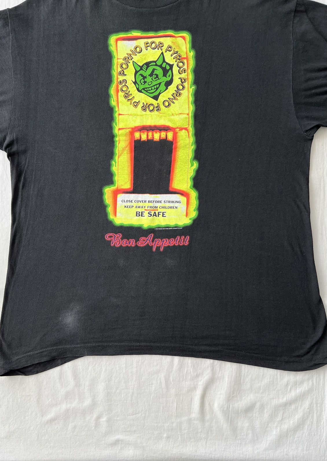 Band Tees Vintage 1993 Porno for Pyros Bon Appetit Reading Festival Size US XL / EU 56 / 4 - 9 Thumbnail
