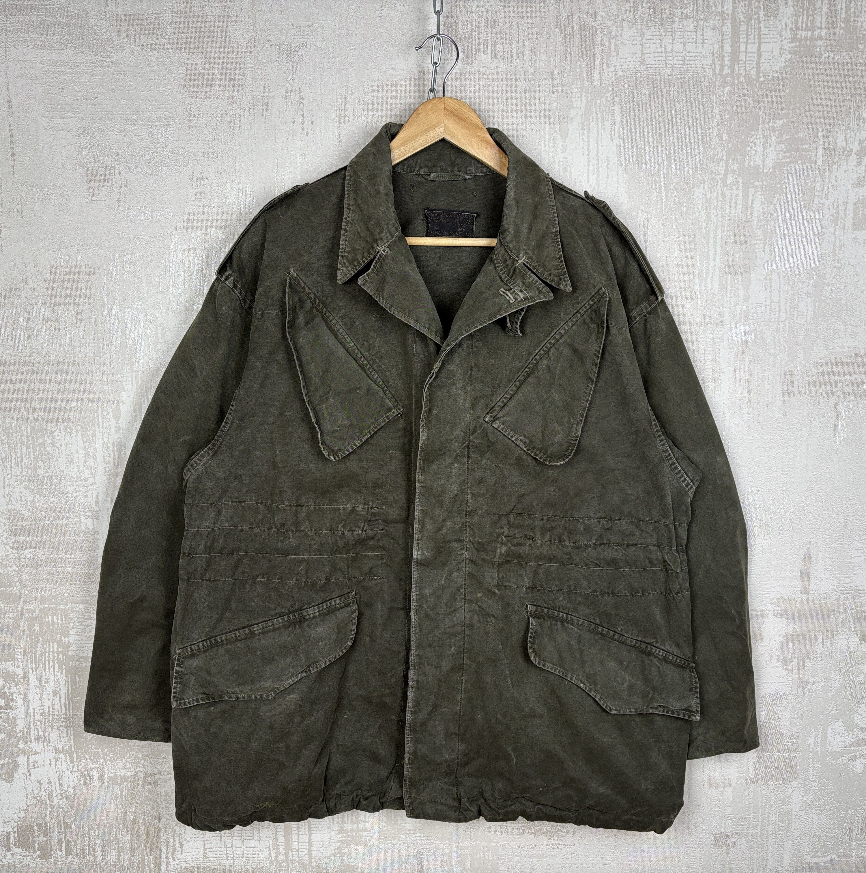 Vintage VTG Belgian Army Field Jacket 1959 A.M. Seynaeve Military Size US M / EU 48-50 / 2 - 3 Thumbnail