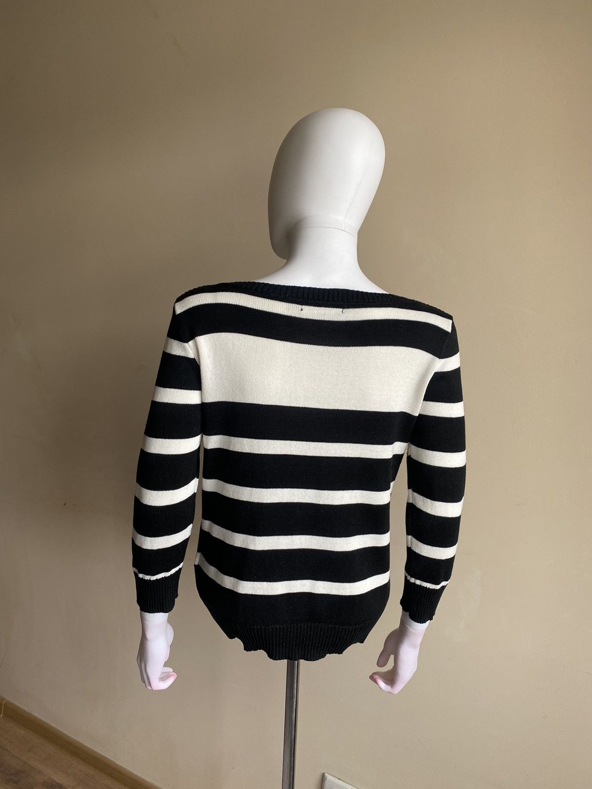 Polo Ralph Lauren Ralph Lauren Black Label Striped Boatneck Sweater Size S Size S / US 4 / IT 40 - 7 Thumbnail