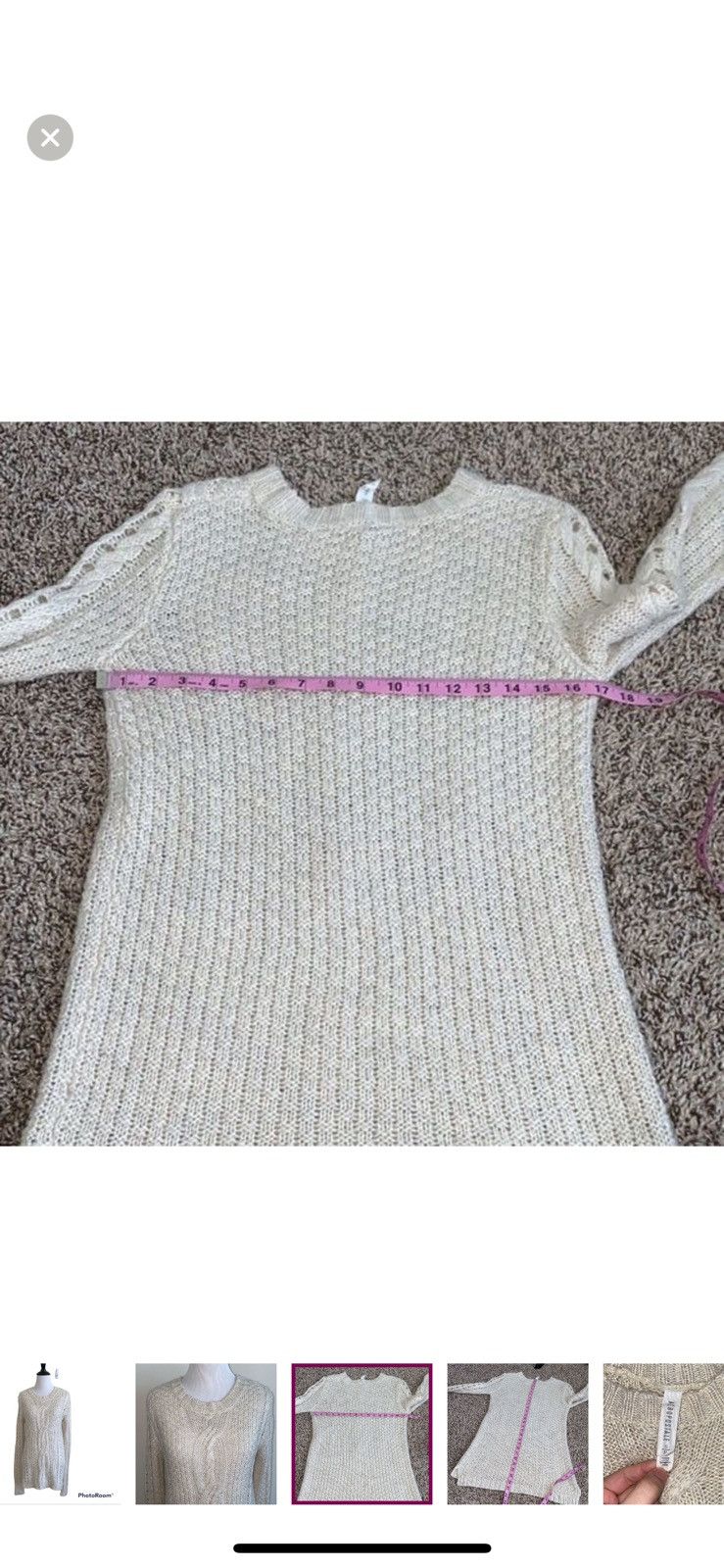 Aeropostale Aeropostale small cream crewneck sweater Size S / US 4 / IT 40 - 6 Thumbnail