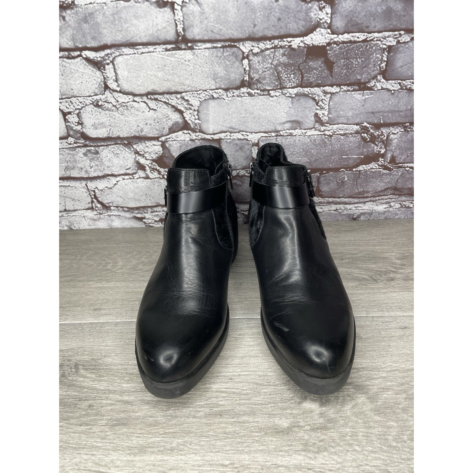 Other GRAVITY DEFYER Calf Hair Buckle Leather Ankle Boots Booties Size US 8 / IT 38 - 4 Thumbnail