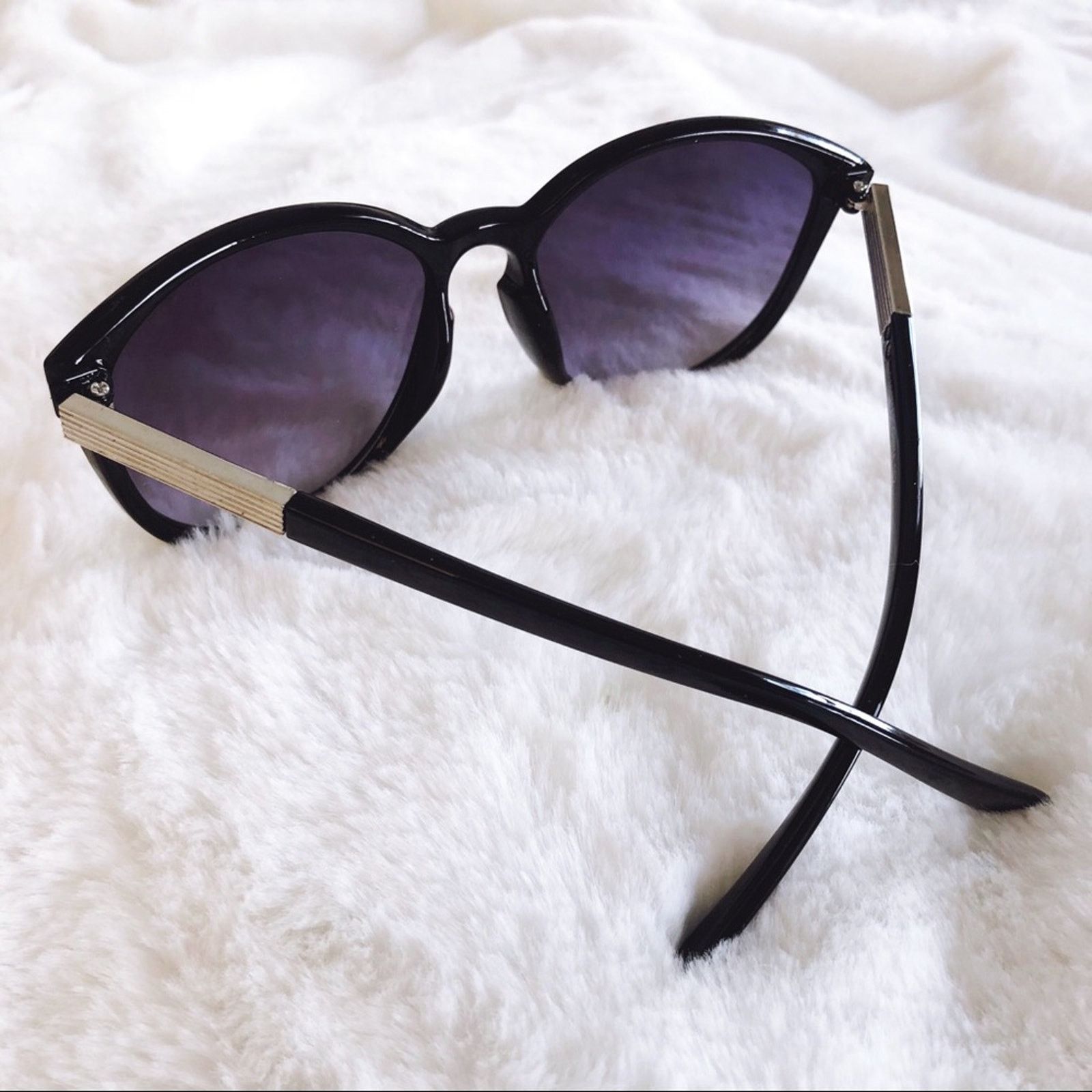 Other Celia Black Cat Eye Full Rim Sunglasses Size ONE SIZE - 6 Thumbnail