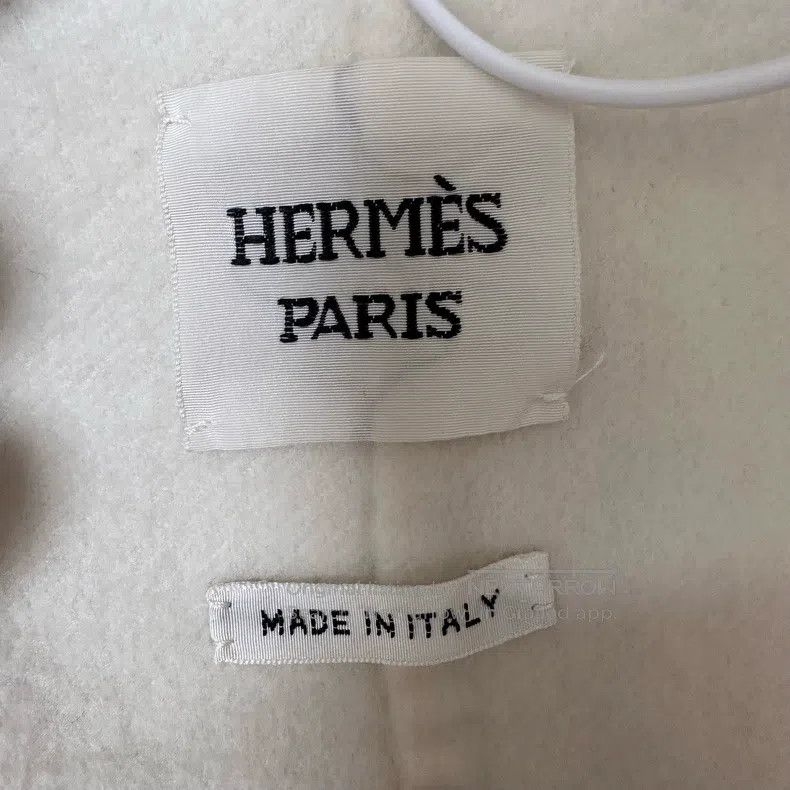 Hermes Hermes Ivory White Cashmere Overcoat Size XS / US 0-2 / IT 36-38 - 5 Thumbnail