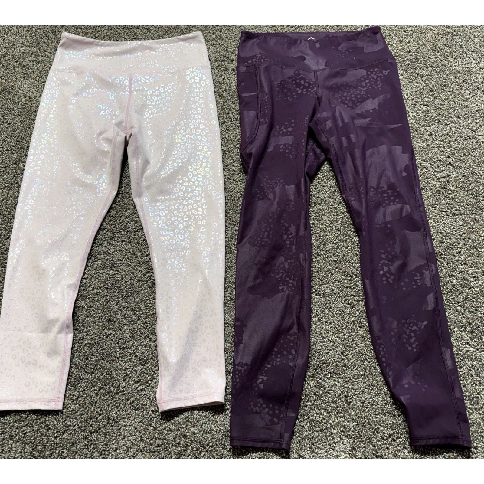 Under Armour Under Armour & Zyia Women's Leggings Medium 8-10 Pink Purple Lot Of 2 Size 32" / US 10 / IT 46 - 2 Thumbnail