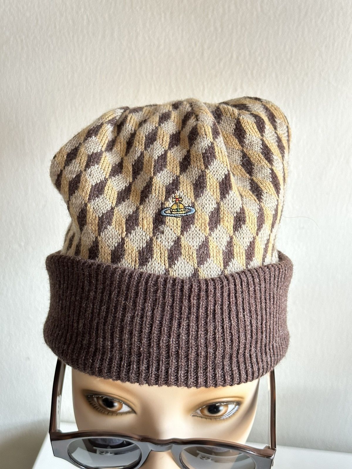 Vivienne Westwood 1990s Vivienne Westwood Chapaeaux Wool Sporty Beanie Size ONE SIZE - 2 Thumbnail