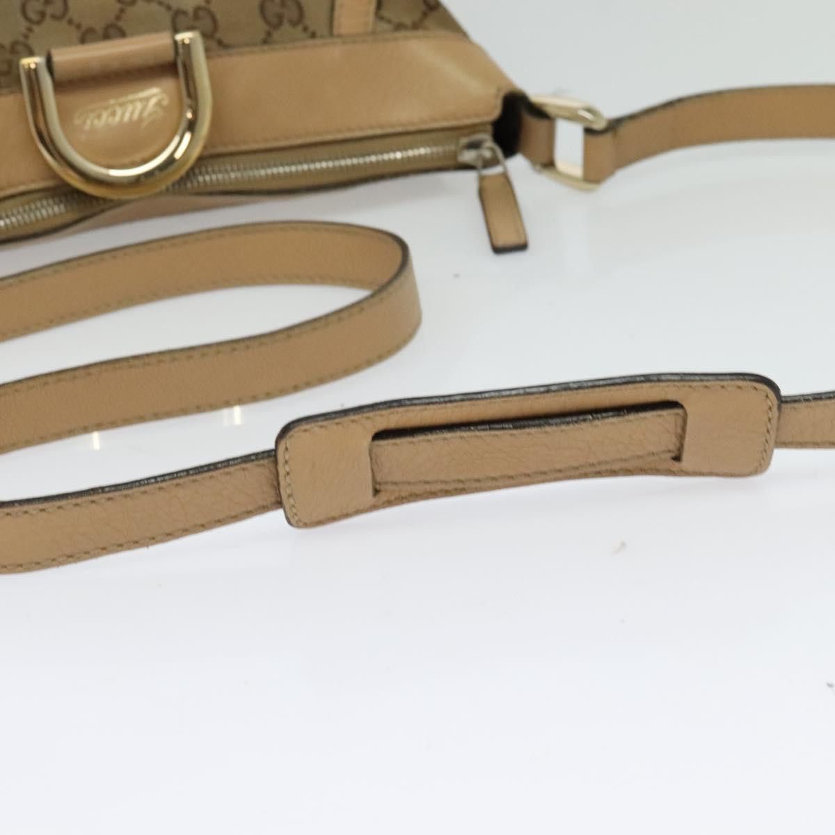 Gucci GUCCI GG Canvas Shoulder Bag Beige Gold Size ONE SIZE - 19 Thumbnail