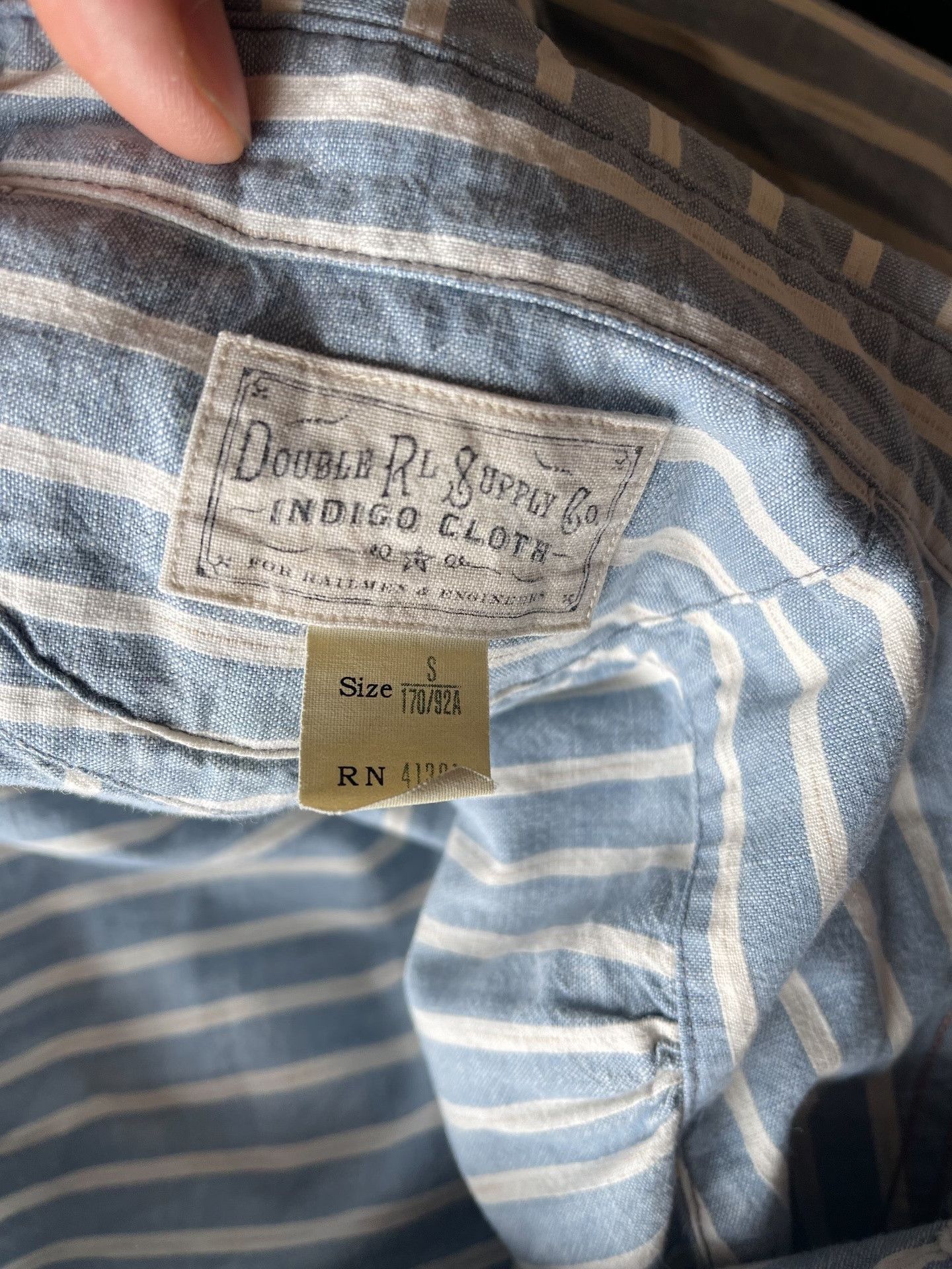 RRL Ralph Lauren RRL Double RL Western Striped Shirt Size US S / EU 44-46 / 1 - 8 Thumbnail
