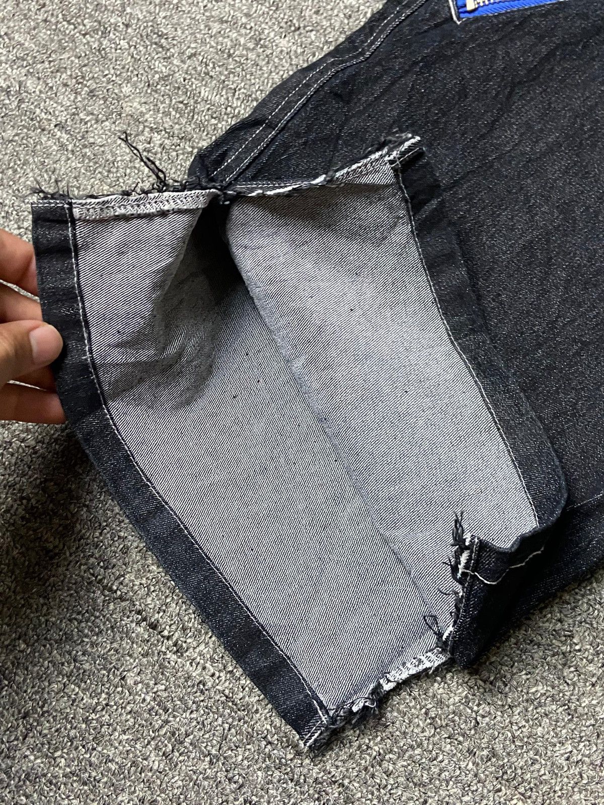 AMP AMP by Manydope Double Waist Short Jeans (151) Size US 32 / EU 48 - 9 Thumbnail