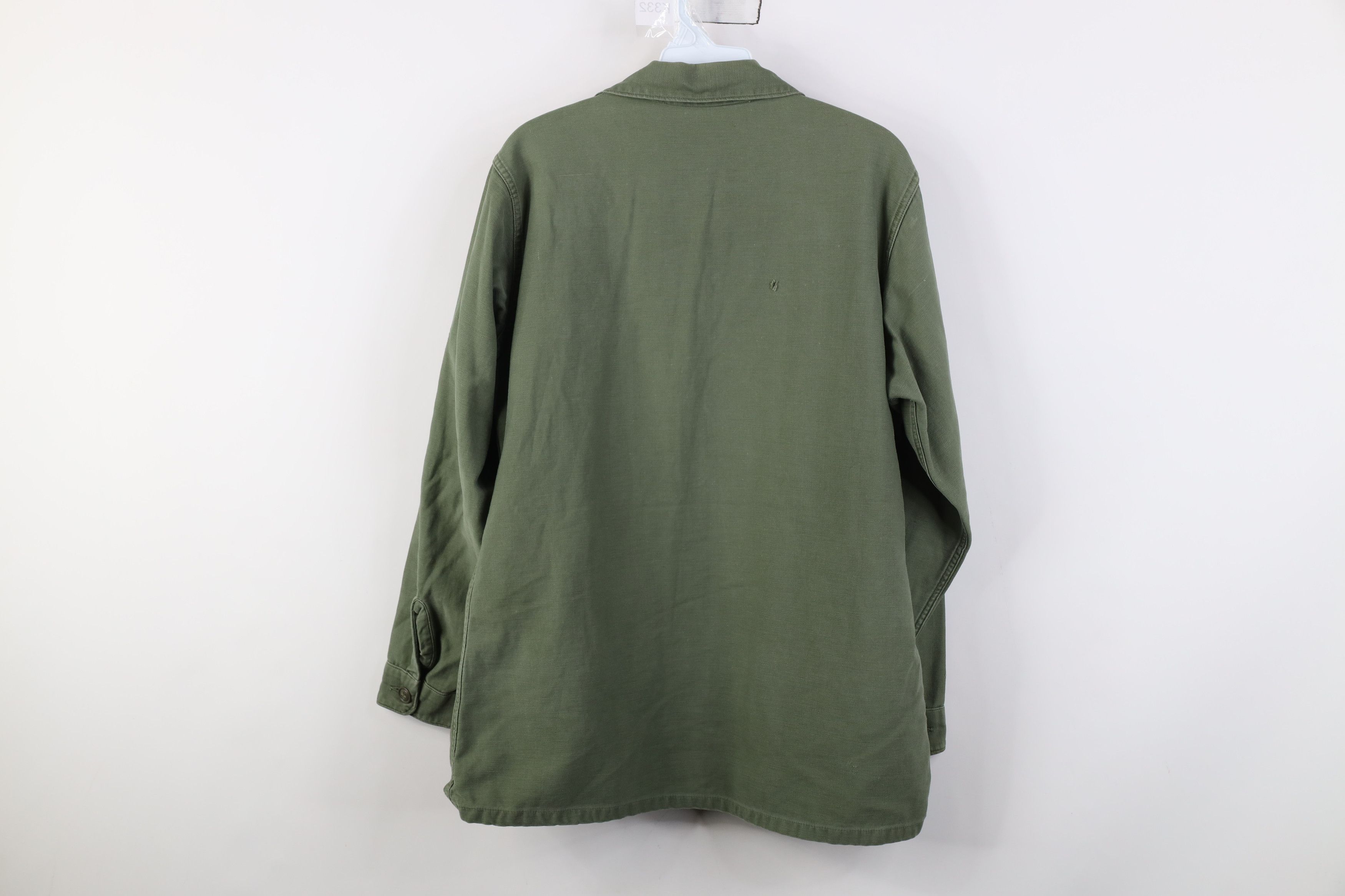 Vintage Vintage 60s 70s Vietnam War USGI Field Army Button Shirt USA Size US M / EU 48-50 / 2 - 14 Thumbnail