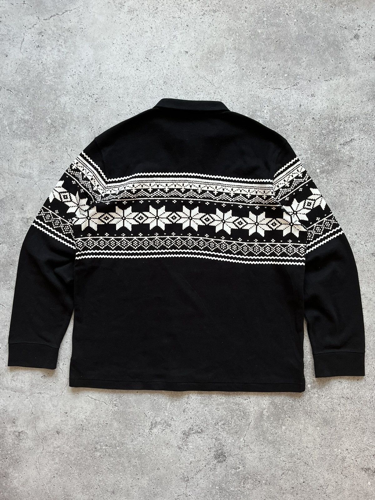 Polo Ralph Lauren Polo Ralph Lauren Snowflake Logo Quarter 1/4 Zip Sweasthirt Size US L / EU 52-54 / 3 - 10 Thumbnail