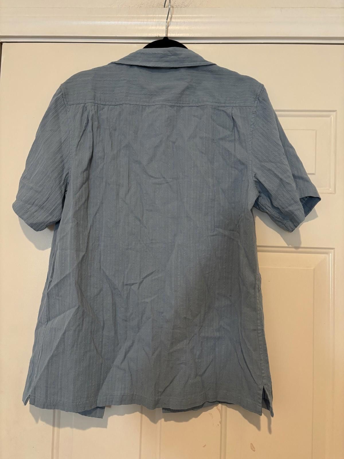 Lucky Brand Men's blue Lucky Brand button short sleeve shirt sz S #589 Size US S / EU 44-46 / 1 - 2 Thumbnail