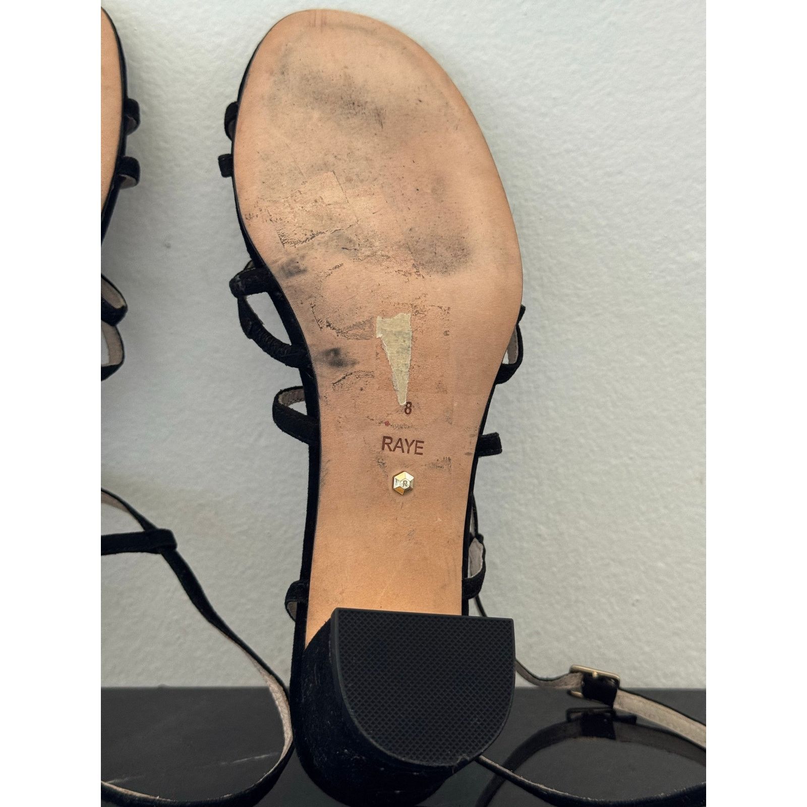 Other Raye Black Strappy Block Sandals Size US 8 / IT 38 - 7 Thumbnail
