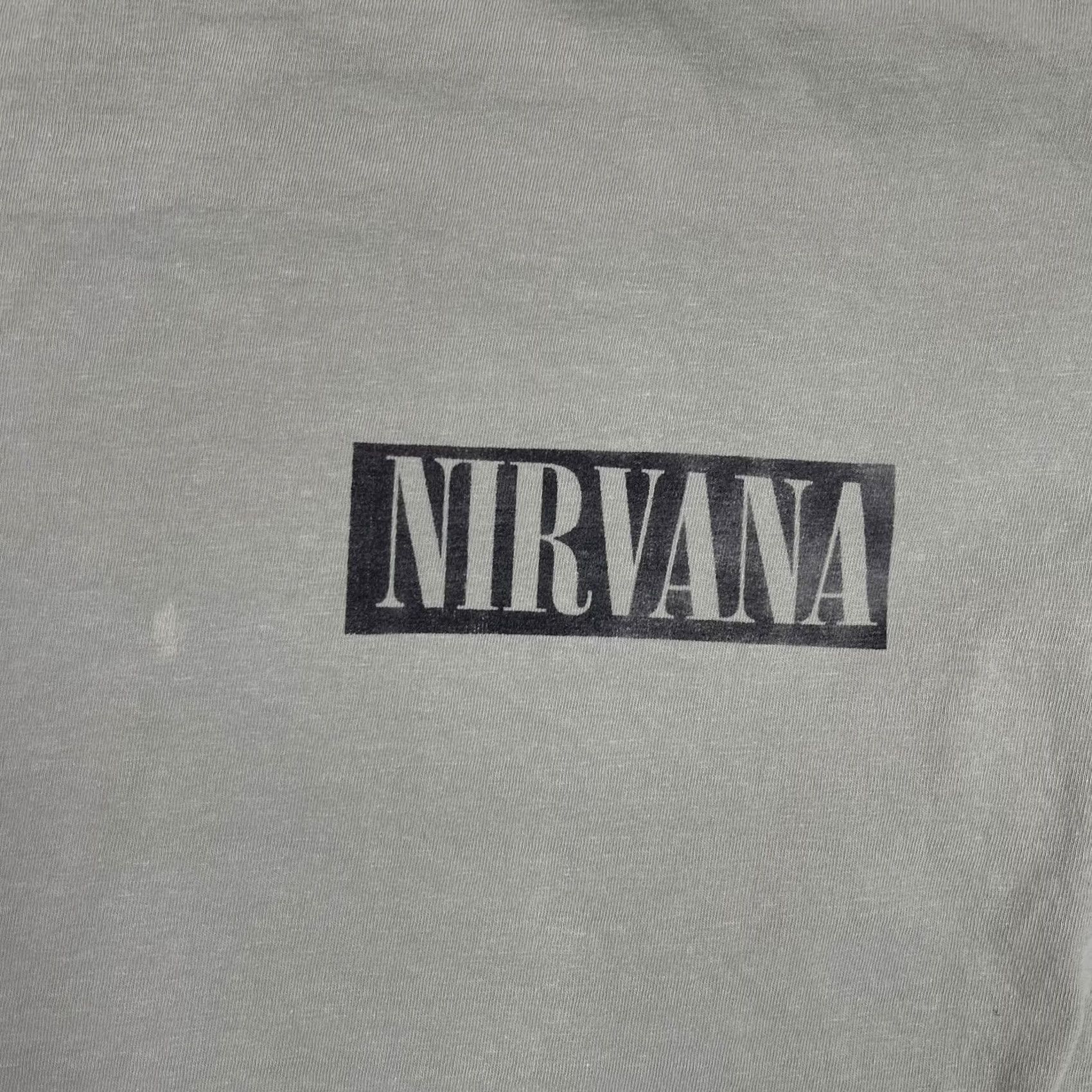 Vintage Nirvana Shirt Mens Large Gray Something In The Way Band Graphic Tee T-Shirt Size US L / EU 52-54 / 3 - 3 Thumbnail