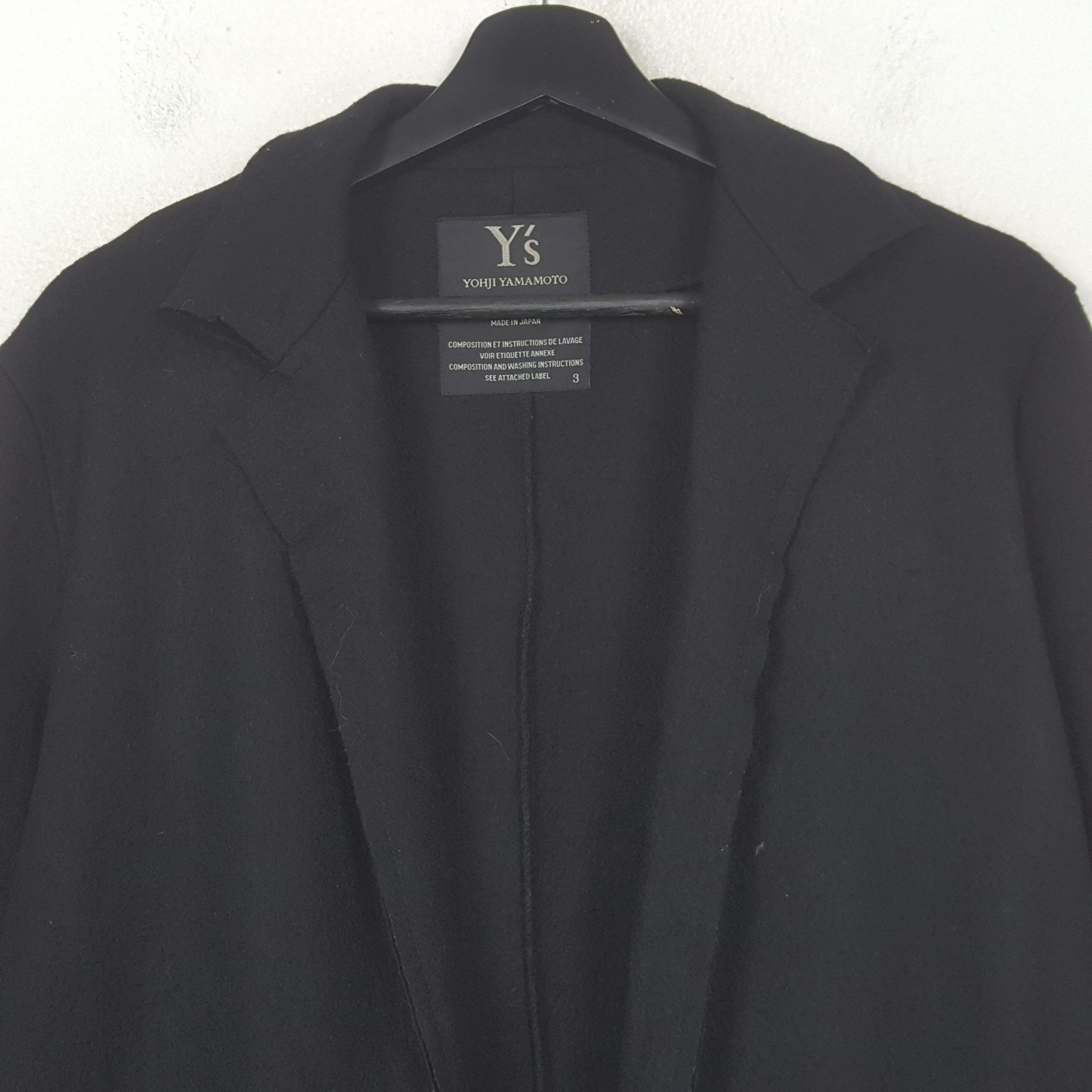 Yohji Yamamoto Y's by Yohji Yamamoto Japanese Designer Jacket C296N28 Size US XXS / EU 40 - 2 Thumbnail