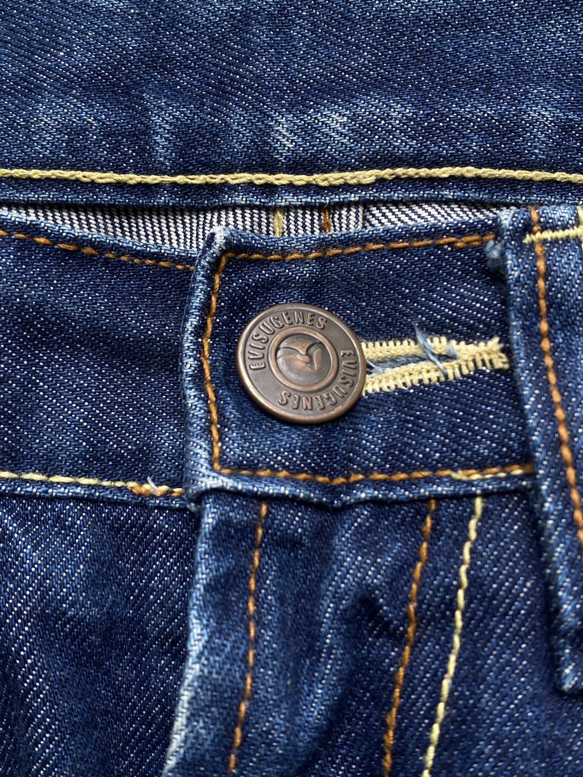 Japanese Brand × Vintage FLARE🔥 japanese brand mighty evisu daicock jeans Size US 30 / EU 46 - 8 Thumbnail