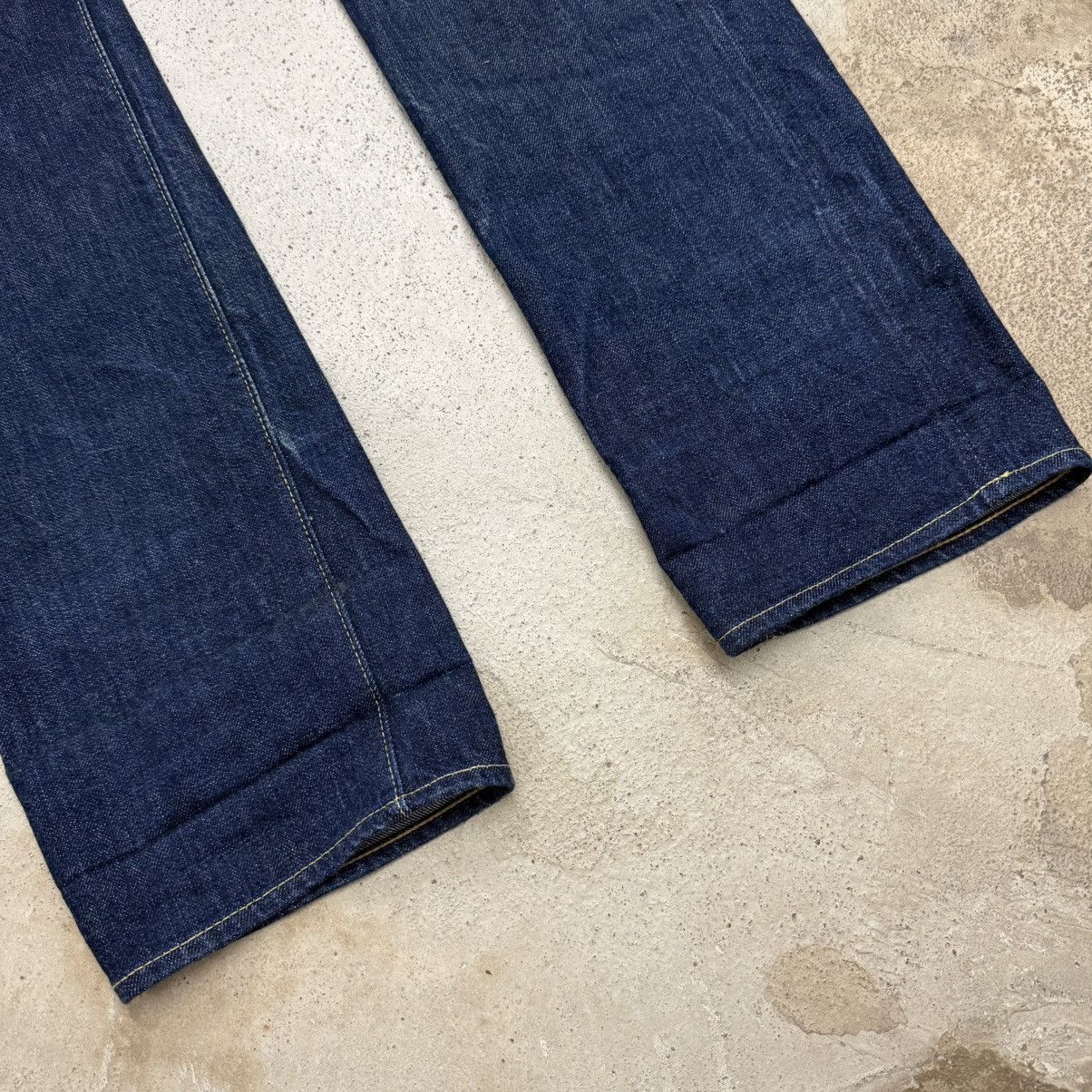 Full Count & Co. Selvedge Full Count Distress Indigo Chainstitch Denim Pants Size US 30 / EU 46 - 7 Thumbnail