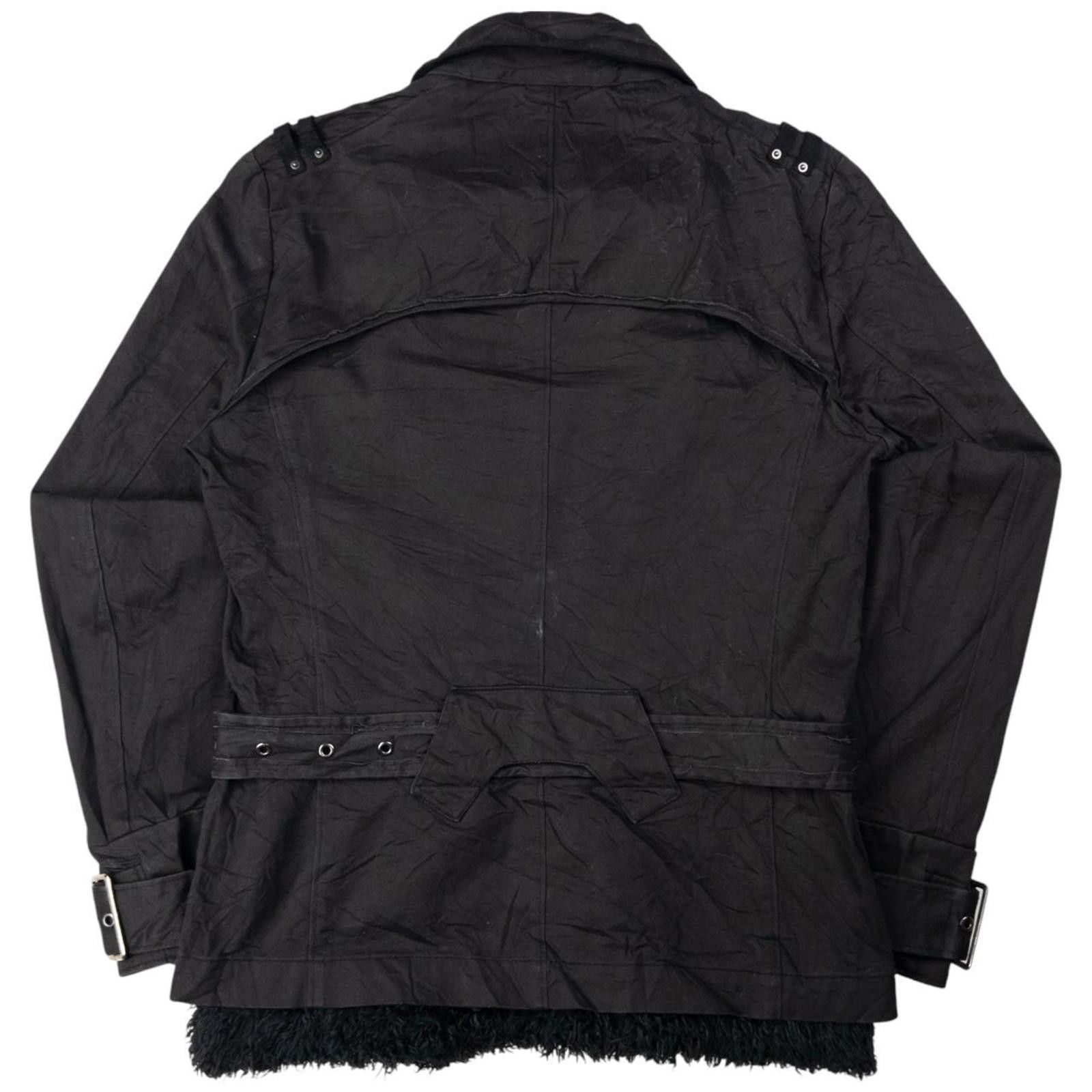 Other Vintage PPFM Fur Lined Zip Up Belted Jacket Womens Size M Size M / US 6-8 / IT 42-44 - 2 Thumbnail