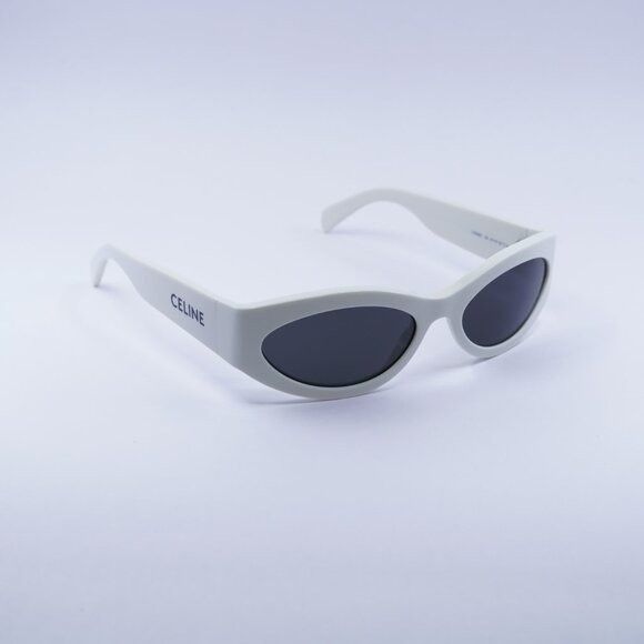 Celine Celine CL40288I 25A MONOCHROMS Sunglasses Ivory Cat Eye Size ONE SIZE - 5 Thumbnail