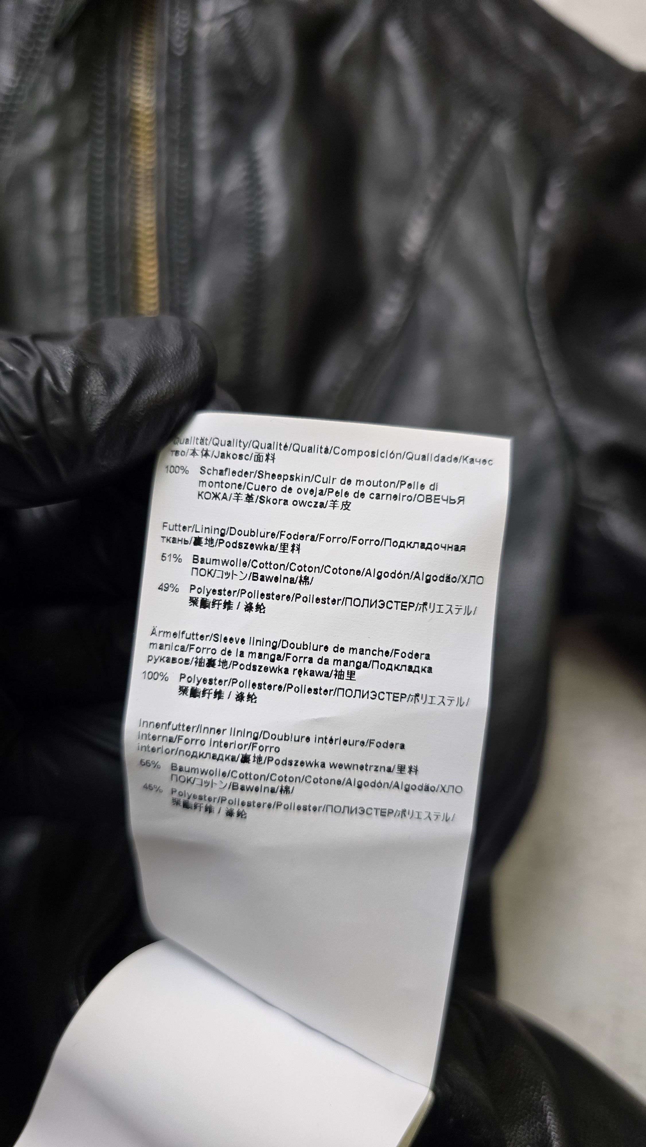 Hugo Boss Hugo Boss Orange Jonassa Black Leather Biker Jacket Size XS / US 0-2 / IT 36-38 - 23 Thumbnail