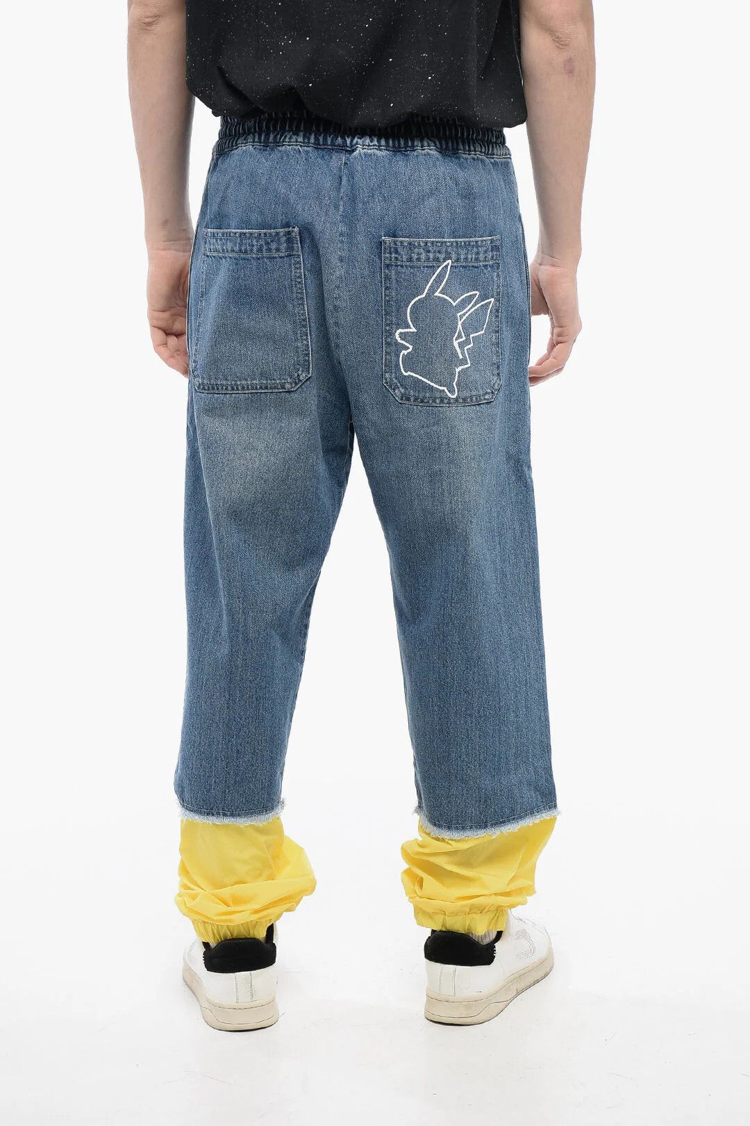Balmain og1mm0326 Denim Gaucho Short Light Blue Size US 30 / EU 46 - 2 Thumbnail