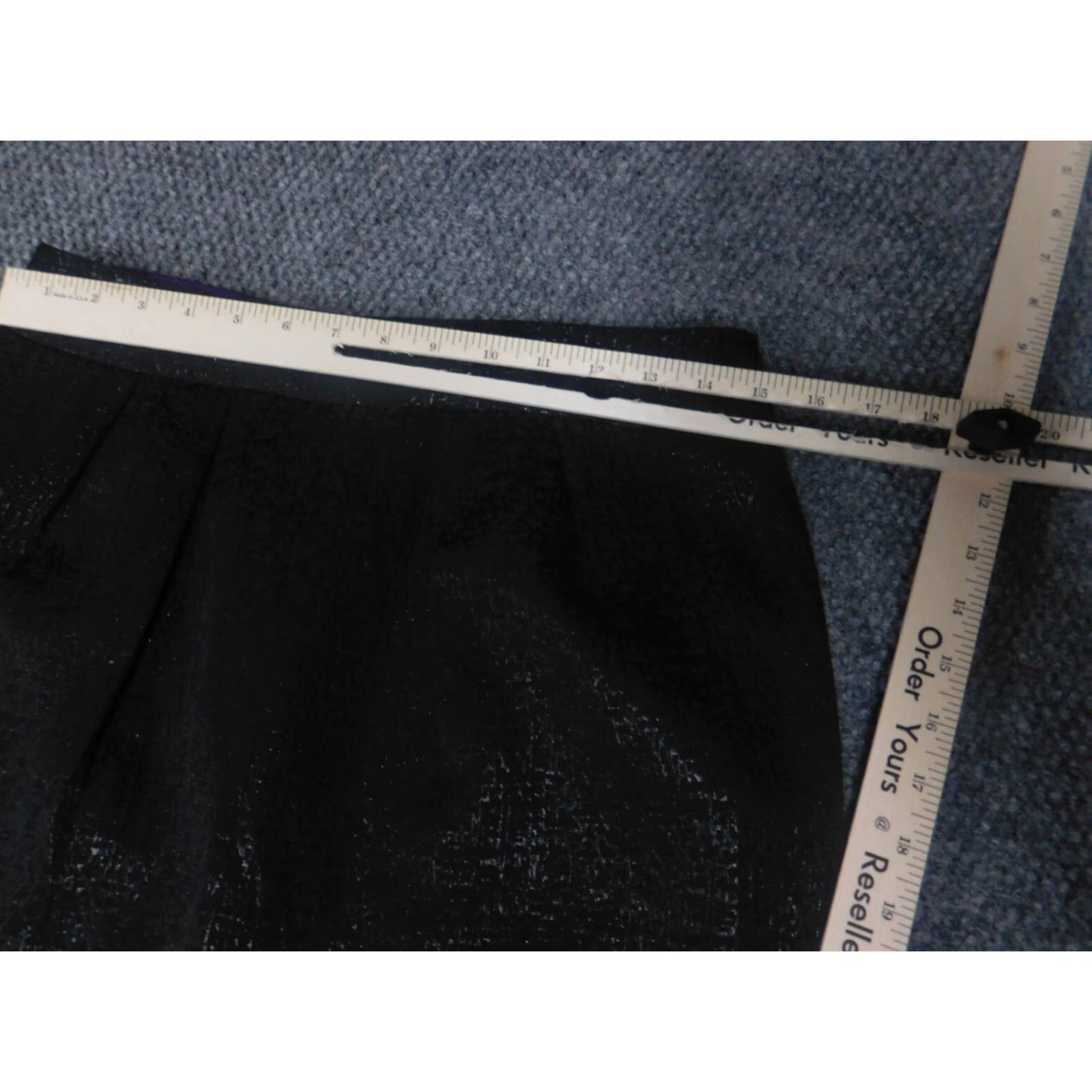 Banana Republic Banana Republic Skirt Women's 8 Black A-Line Short Zipper Lined Medium Canvas Polyester Regular Size 30" / US 8 / IT 44 - 4 Thumbnail