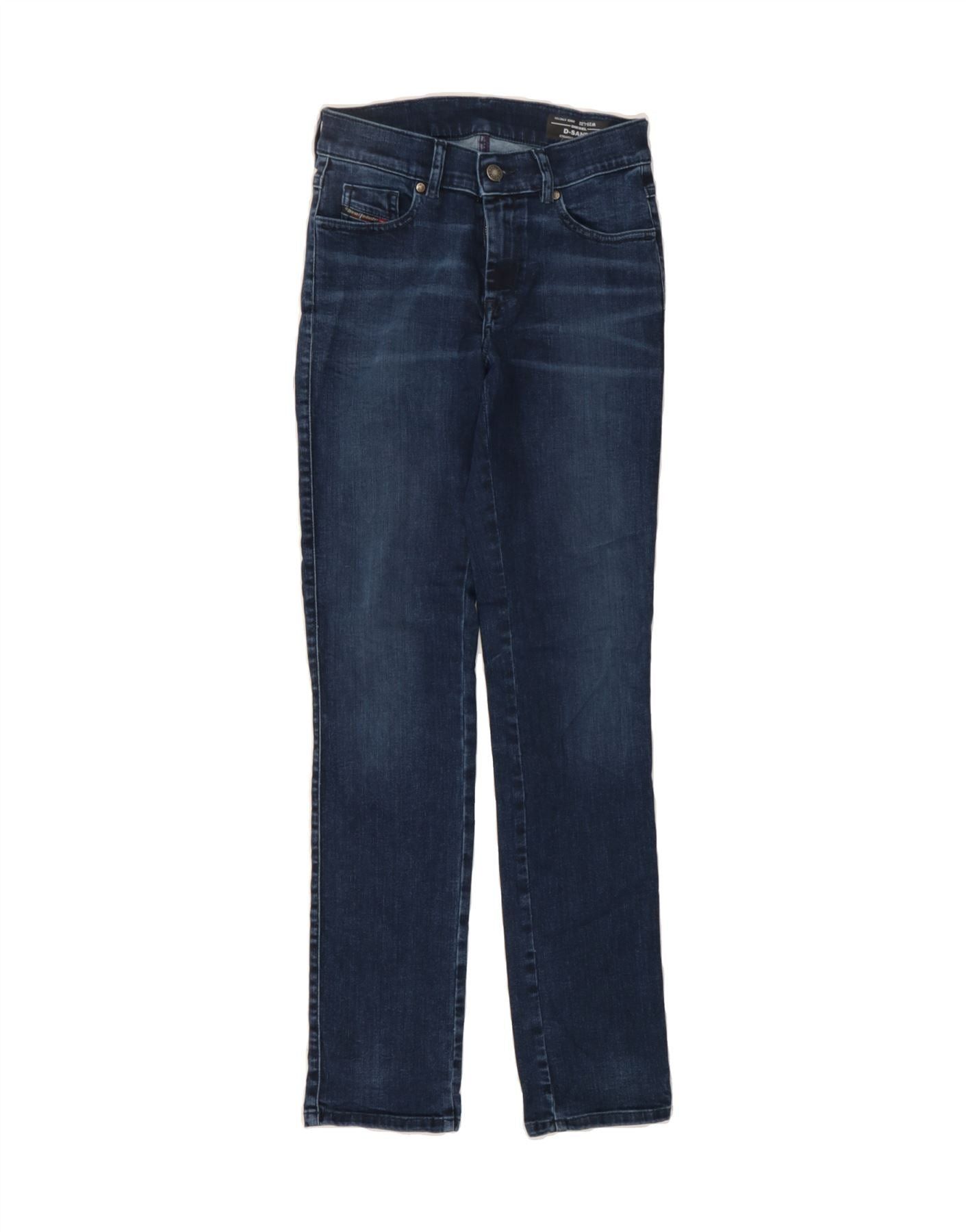Diesel Womens Sandy Regular Straight Jeans W25 L32 Blue Cotton Size 42" / US 20 - 1 Thumbnail
