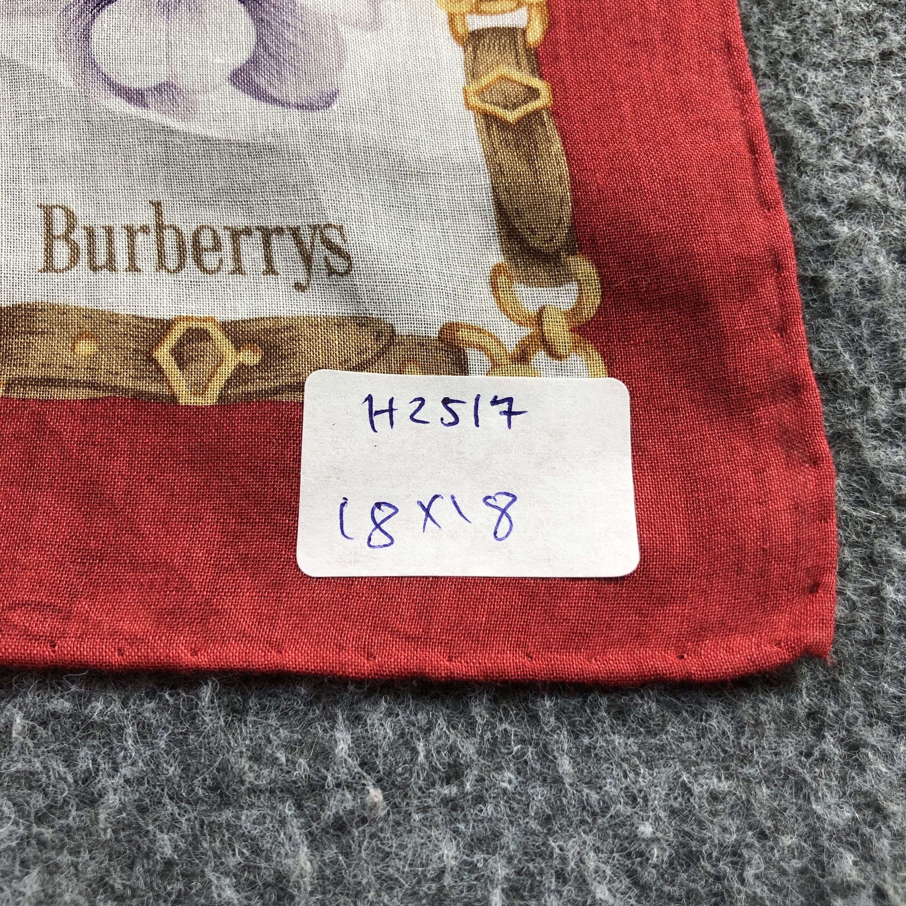 Burberry Burberry Handkerchief Neckerchief Bandana H2517 Size ONE SIZE - 9 Thumbnail
