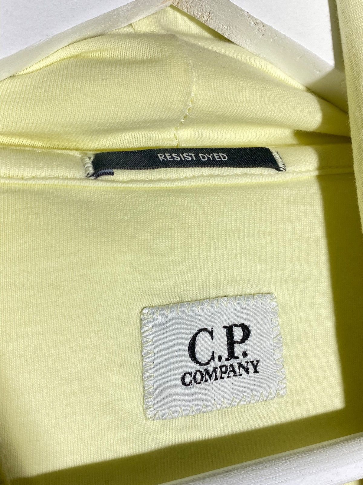 C.P. Company C.P Company Lens Cotton Fleece Resist Dyed Hoodie Yellow Size US M / EU 48-50 / 2 - 13 Thumbnail
